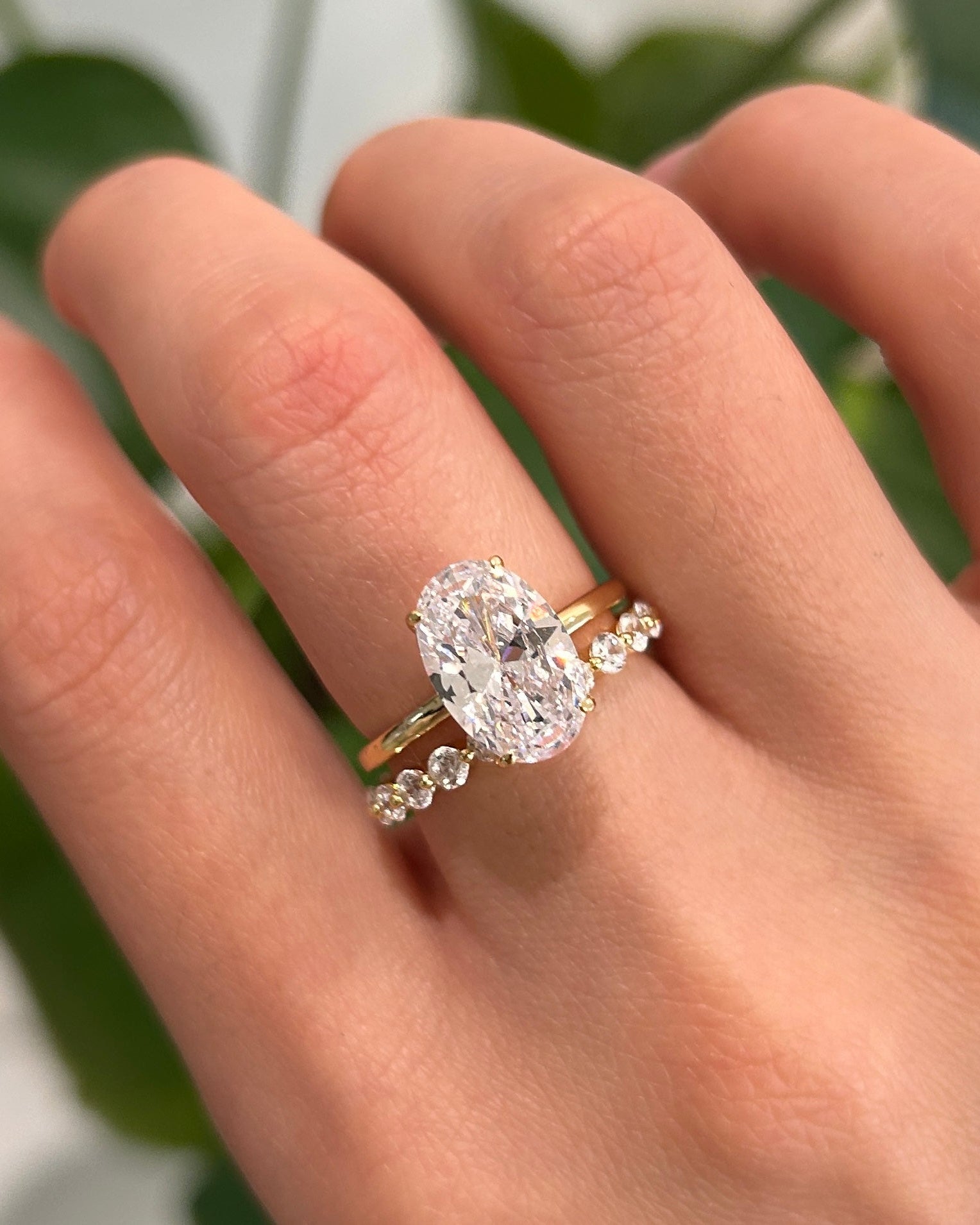 Conjunto de Noiva em Prata Sterling com Corte Oval - 2 Peças