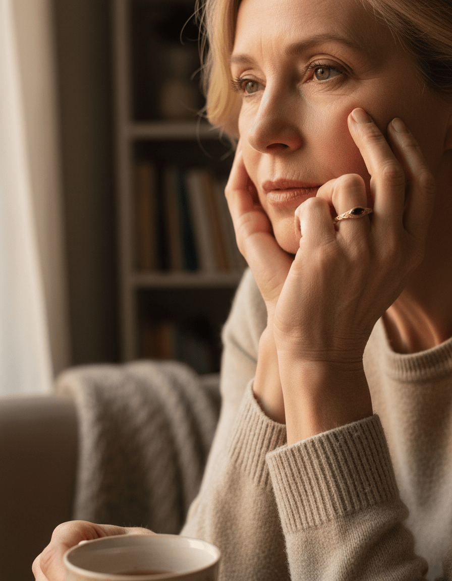 Vintage Gold Red Crystal Ring