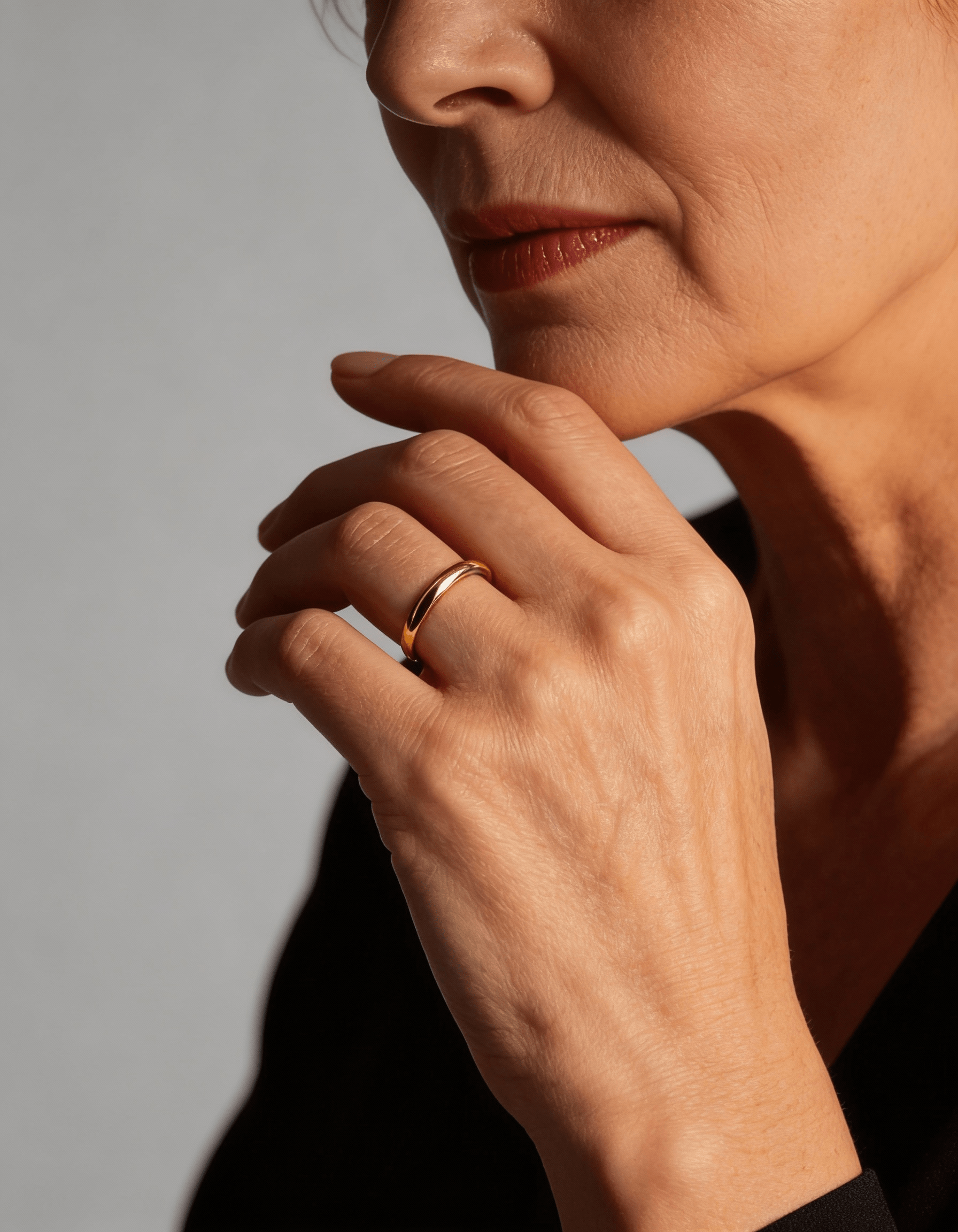 Simple Gold and Silver Ring