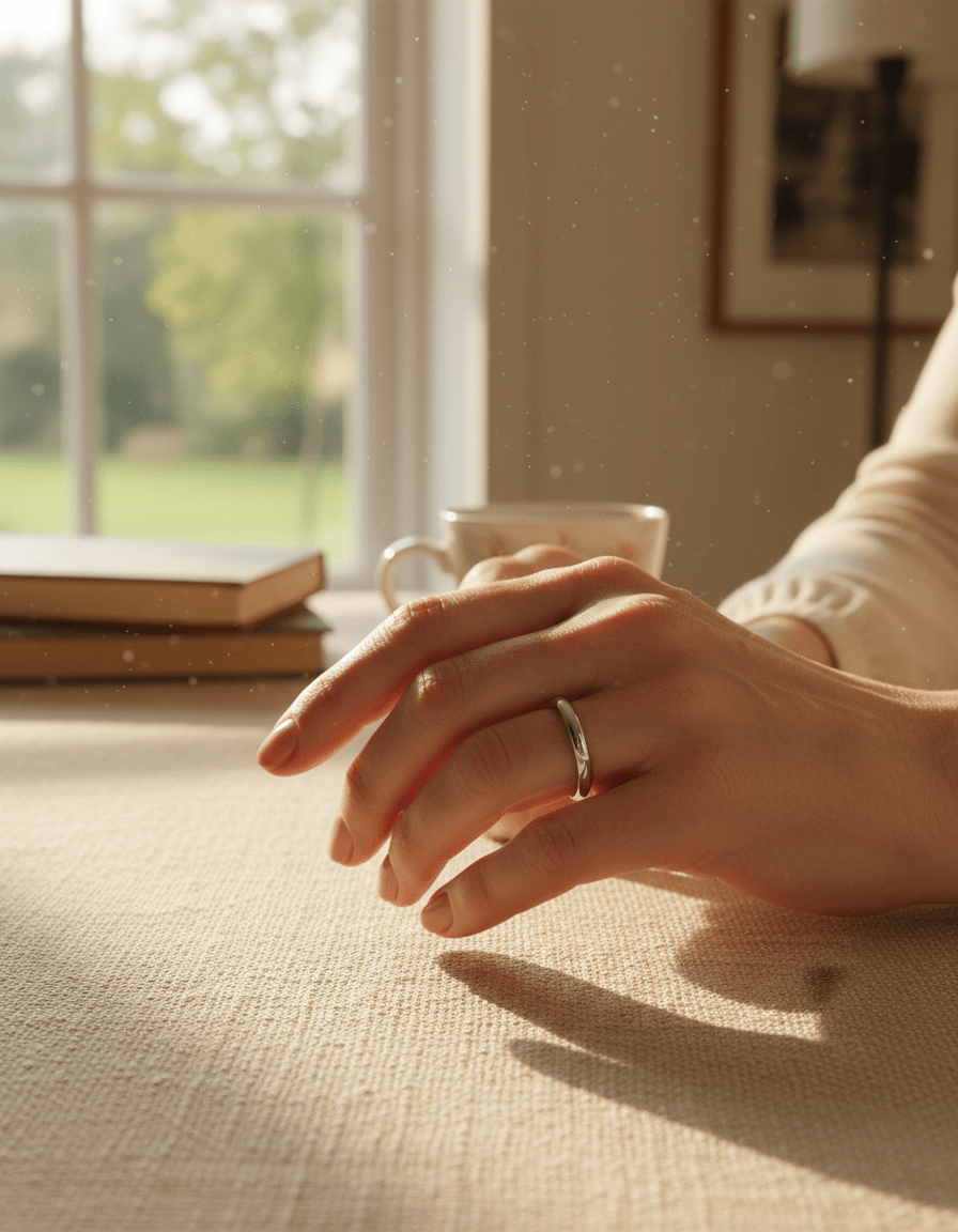 Simple Gold and Silver Ring