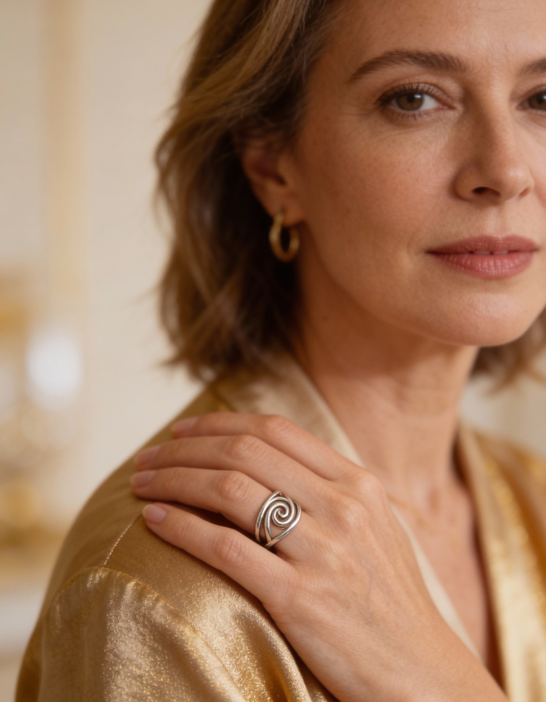 Vintage Silver Wave Ring