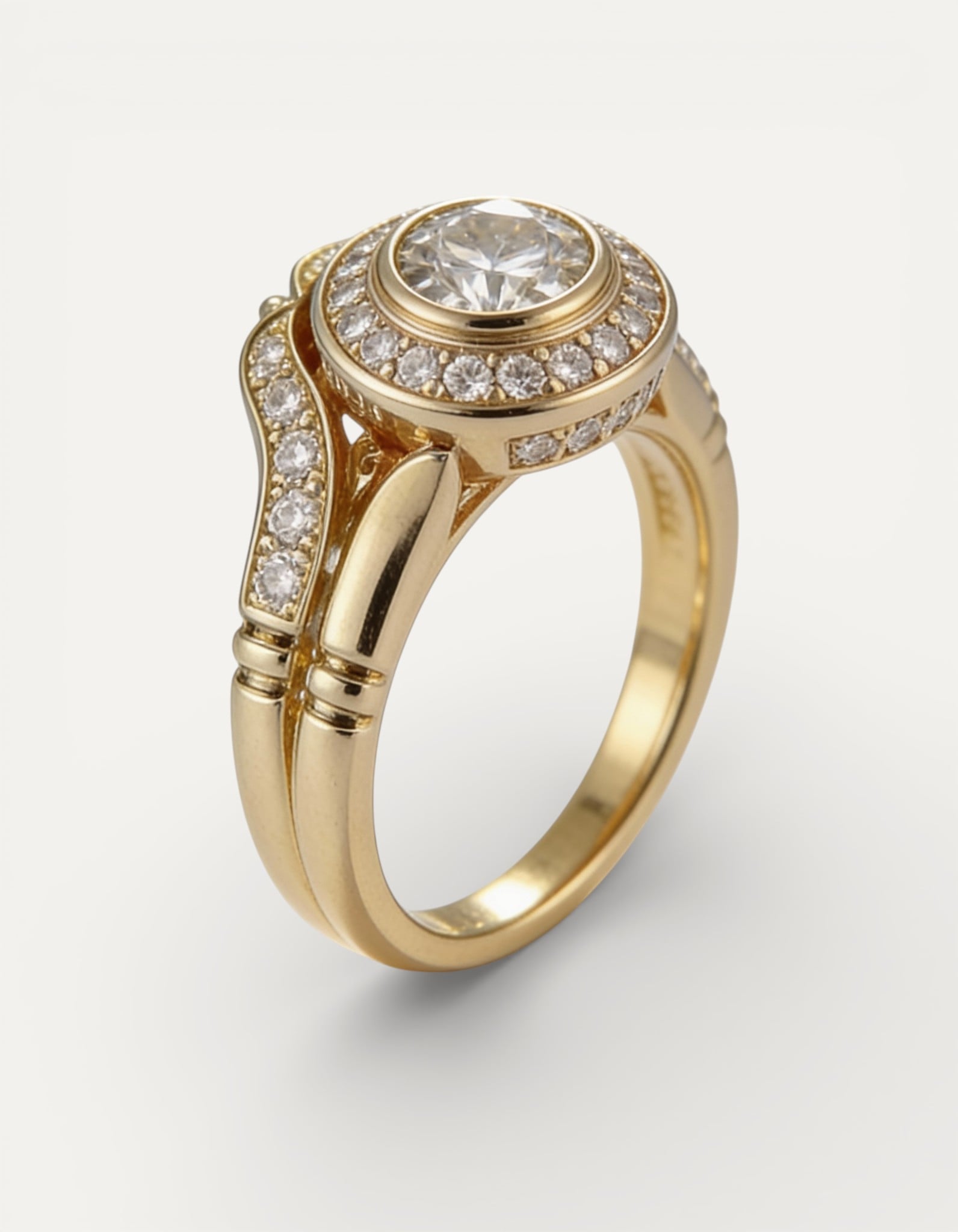 Gold Micro-Inlay Ring