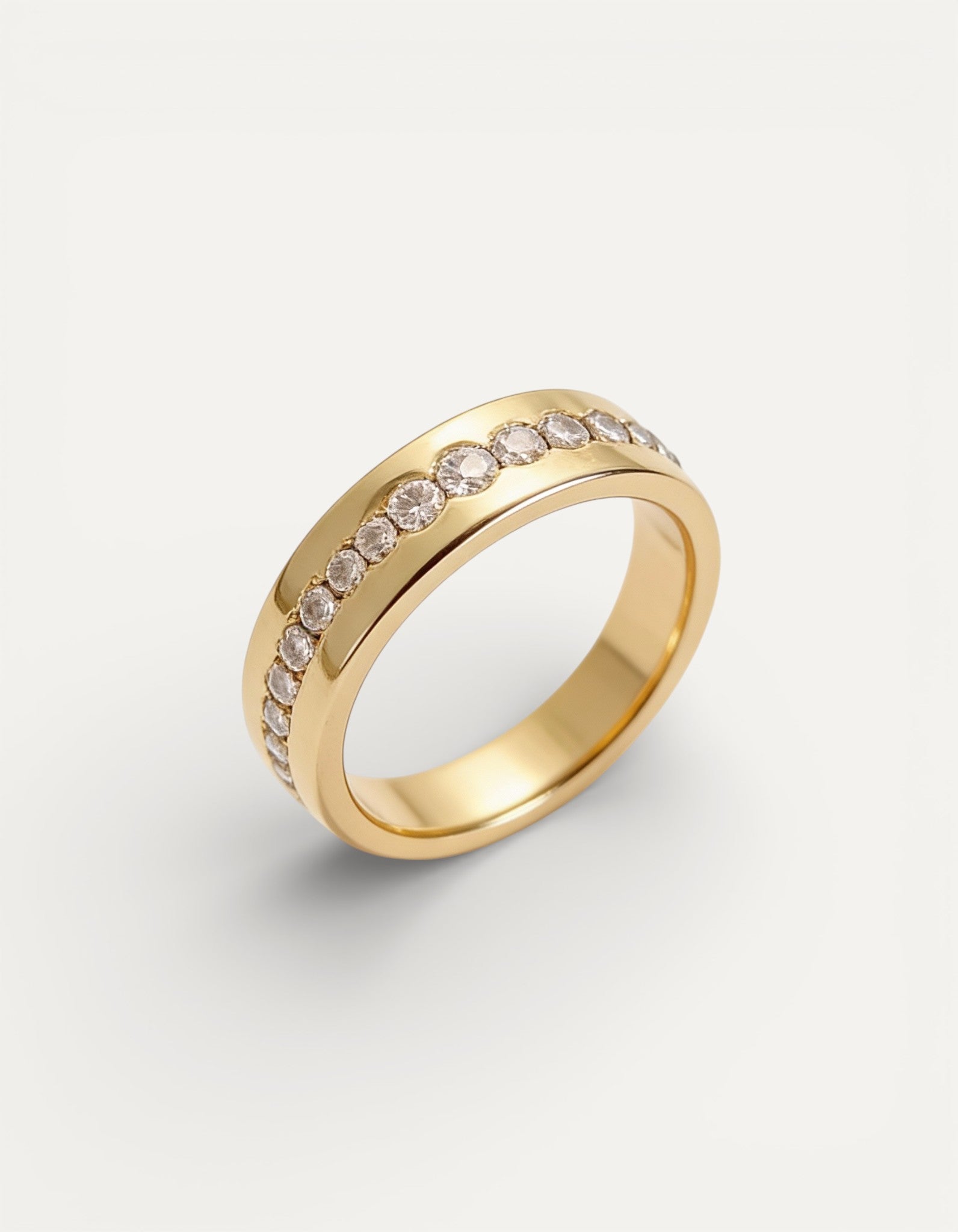 Vintage Gold Cubic Zirconia Ring