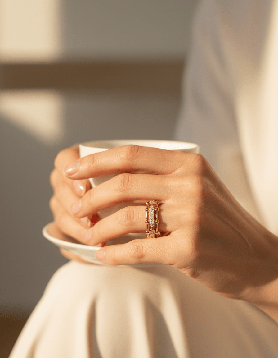 Hollow Horseshoe Chain Ring