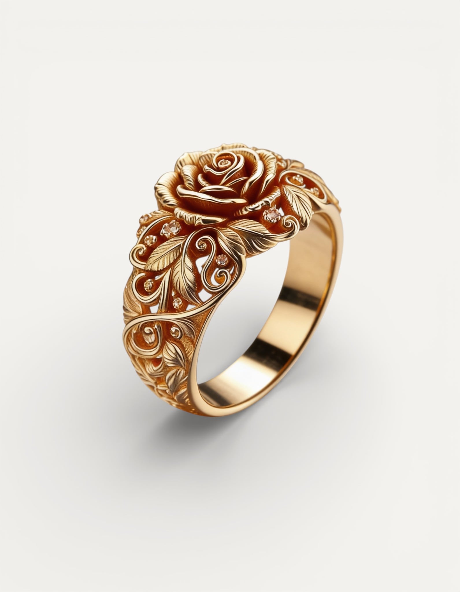 Gold Flower Ring
