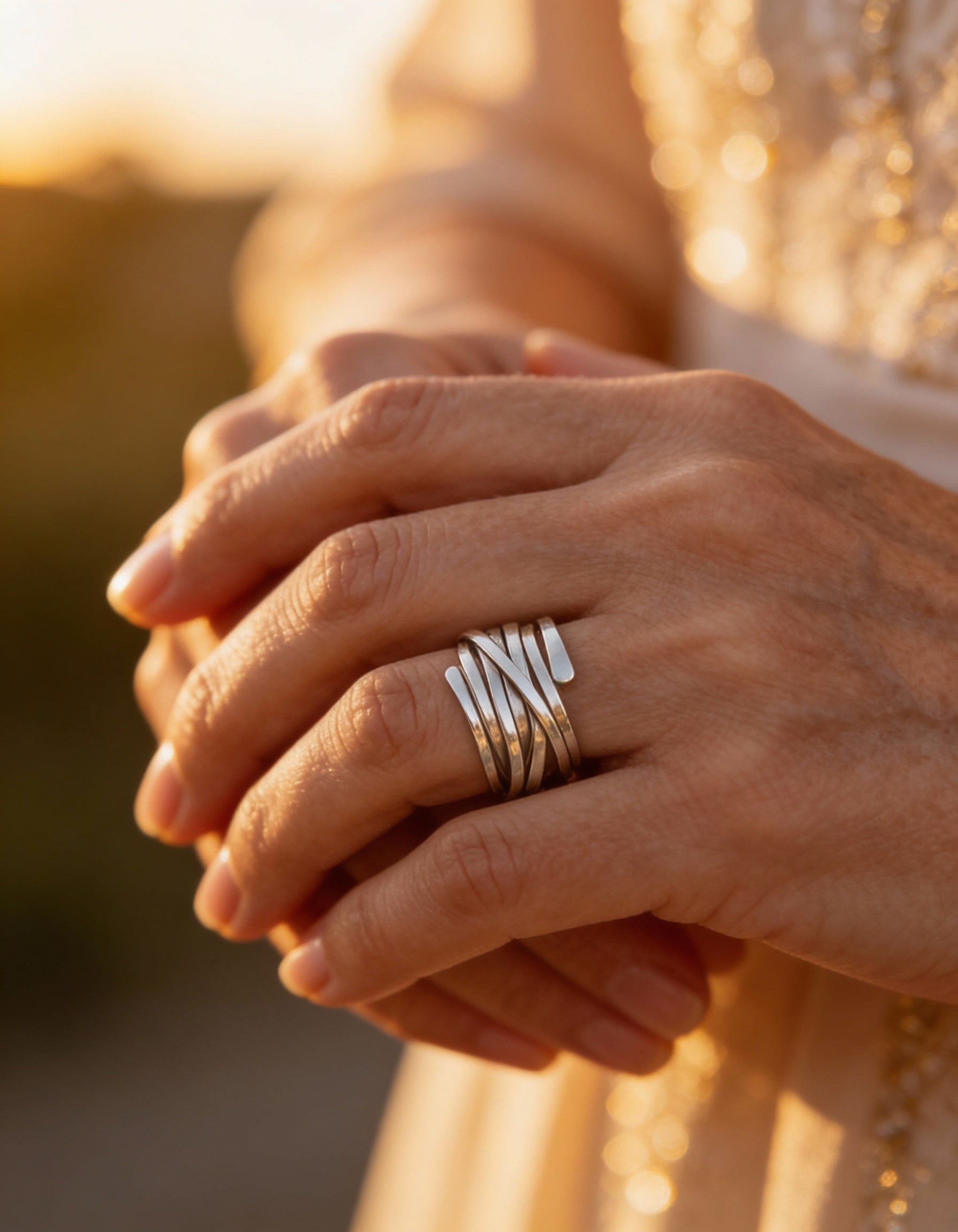 Geometric Metal Ring