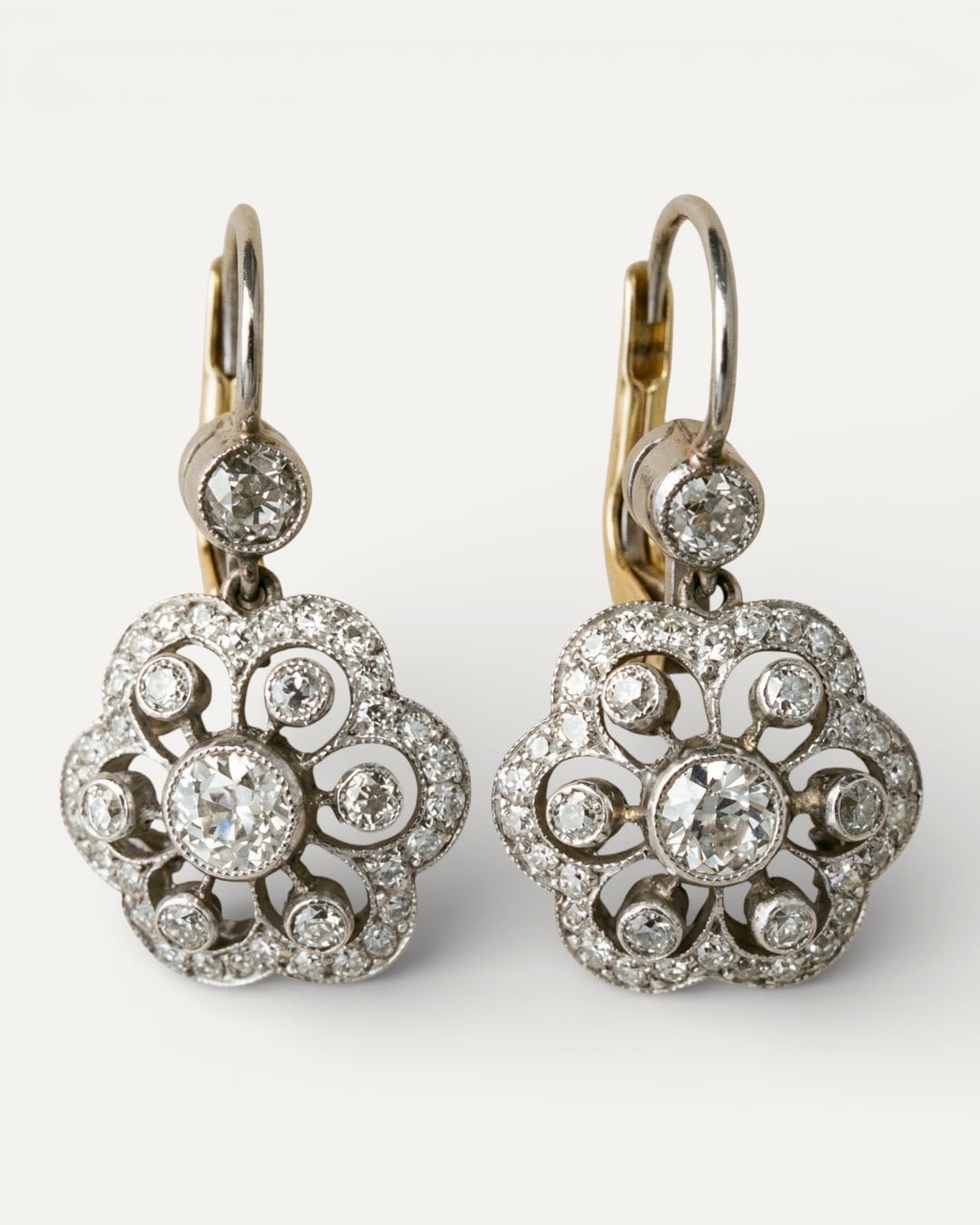 Vintage Crystal Mandala Earrings