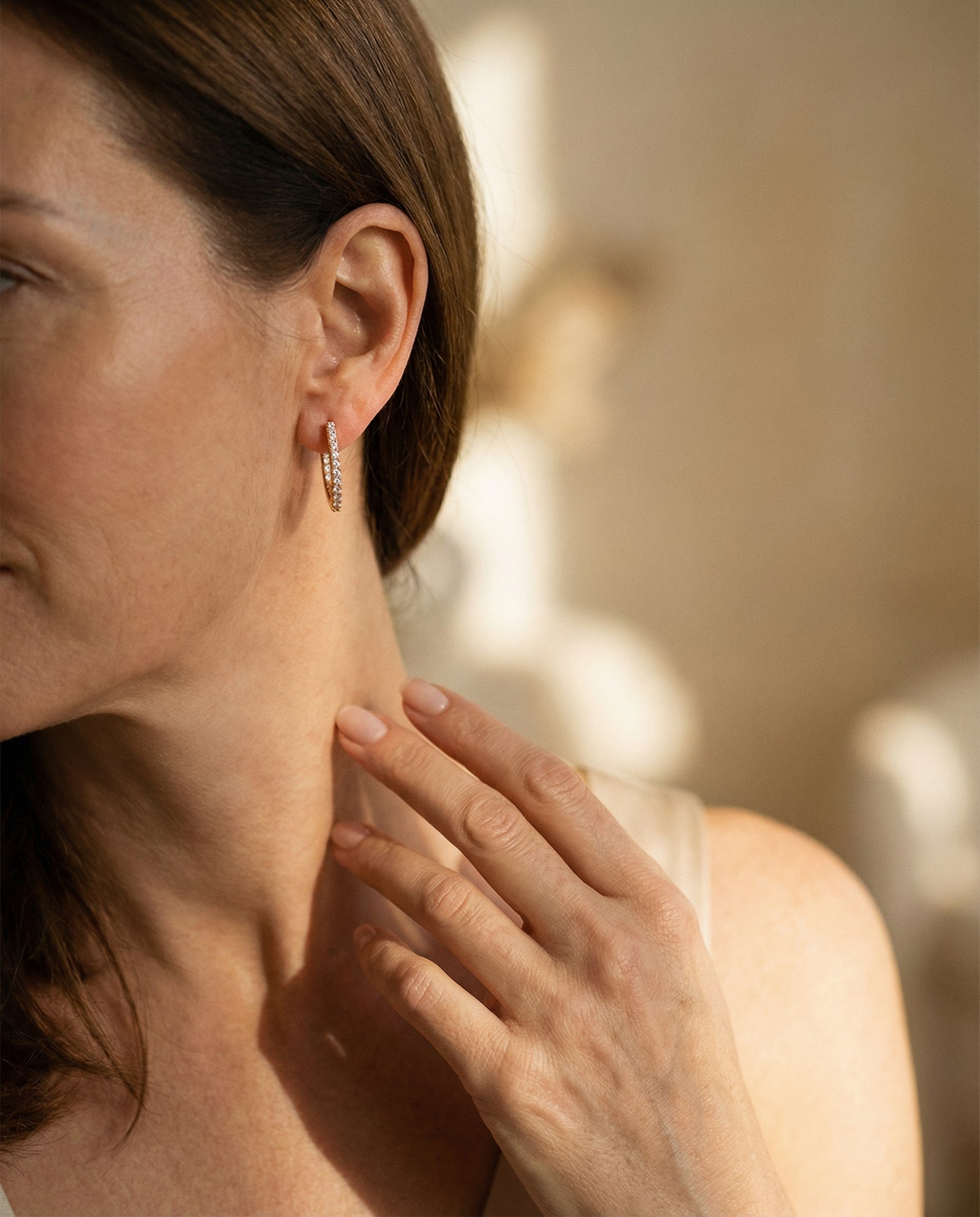 Elegant Sparkling Pointed Earrings