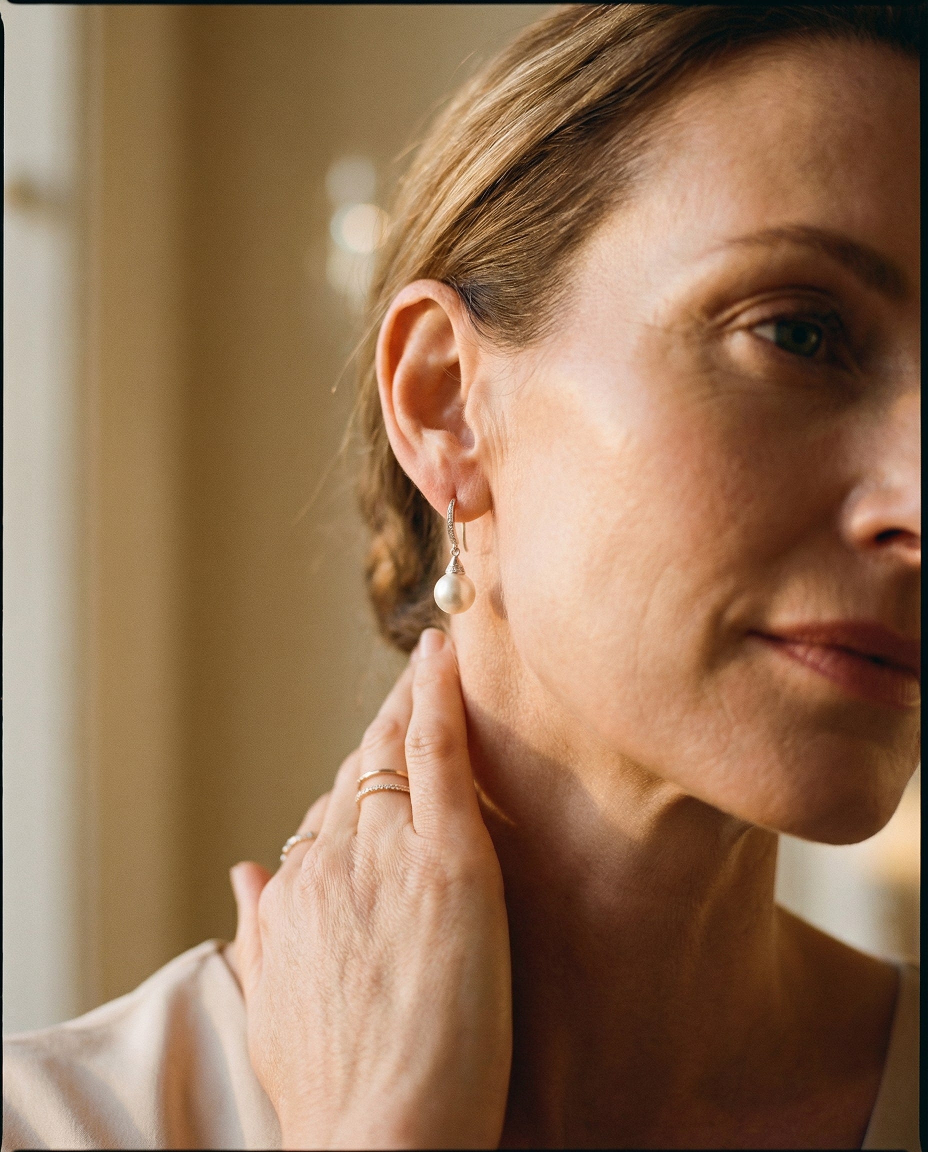 Lustrous Pearl Earrings