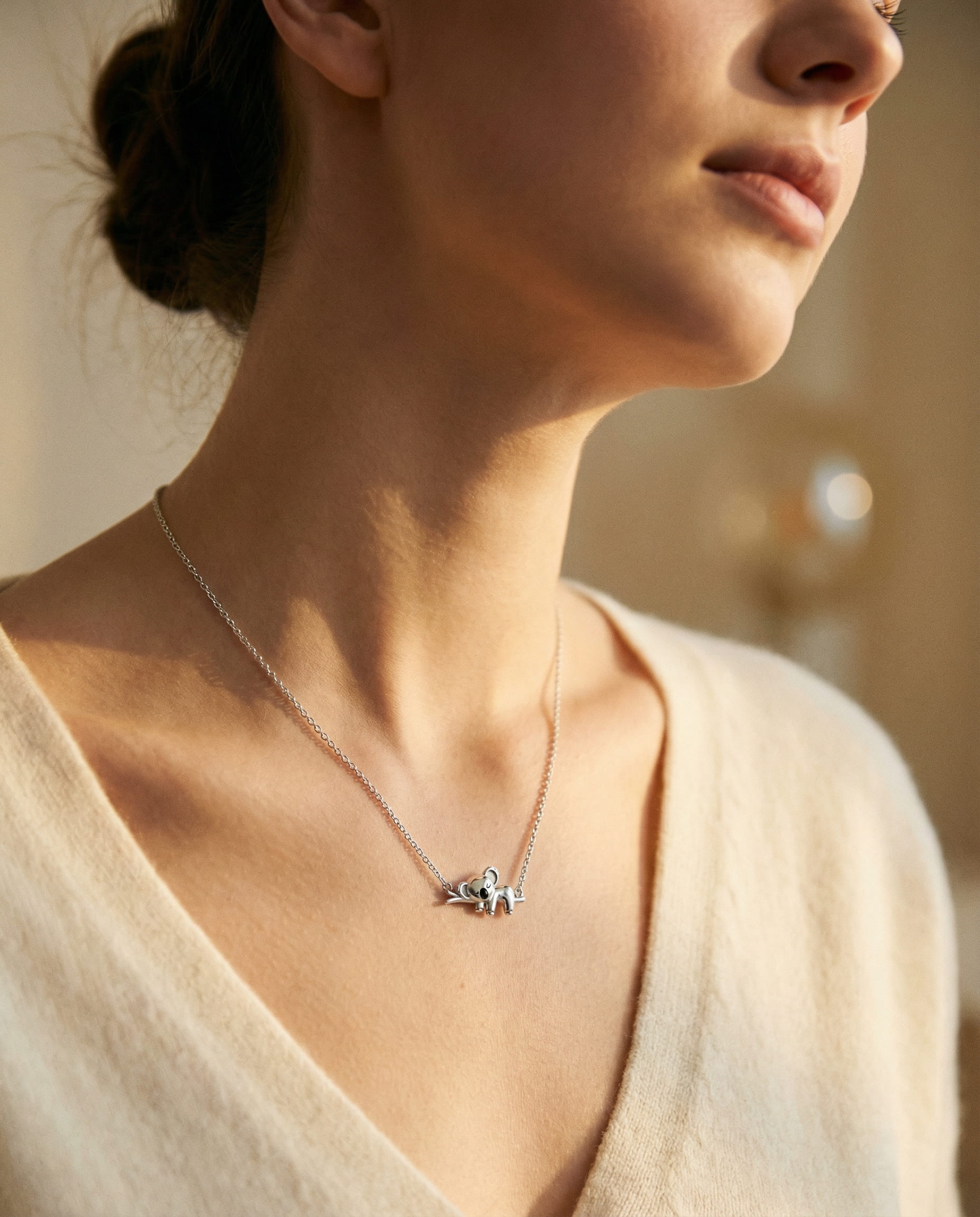 Retro Gold Two-Layer Sorella Gem Necklace