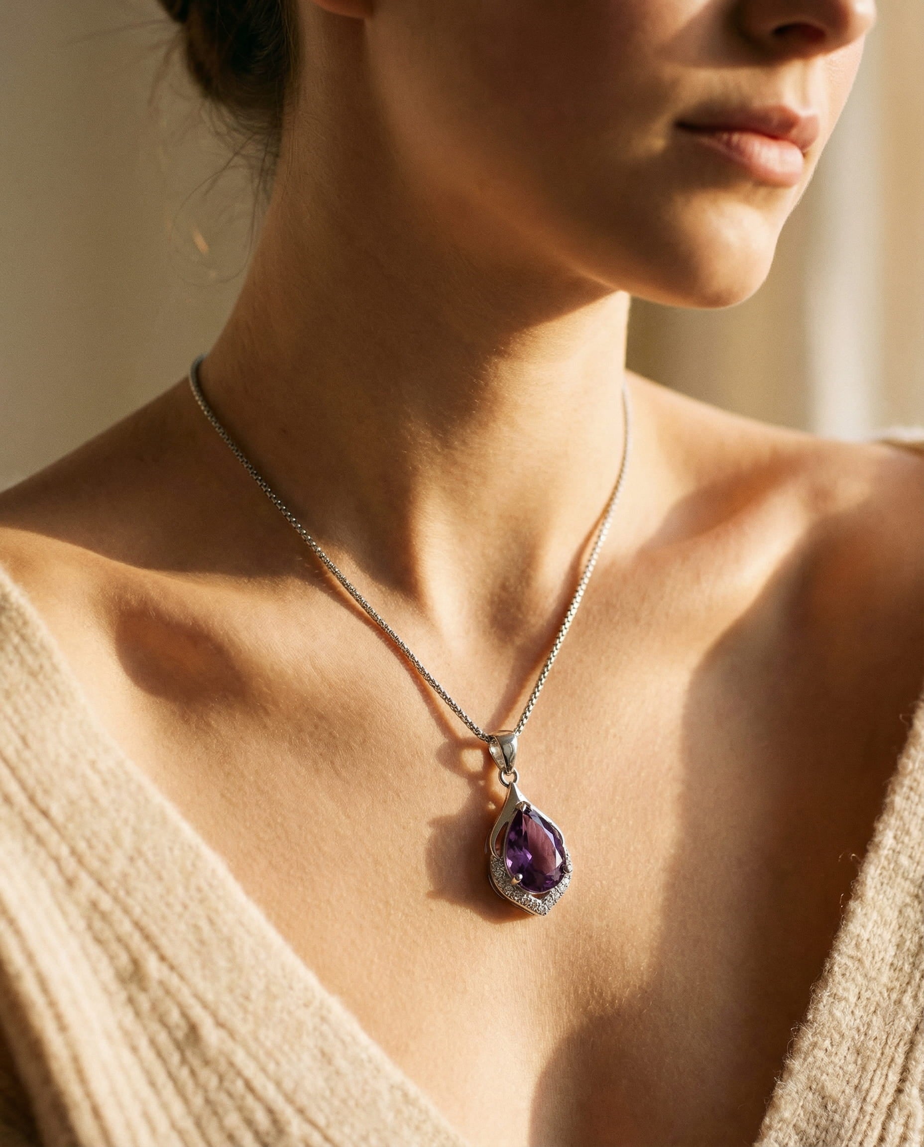 Virgin Mary Pendant Necklace