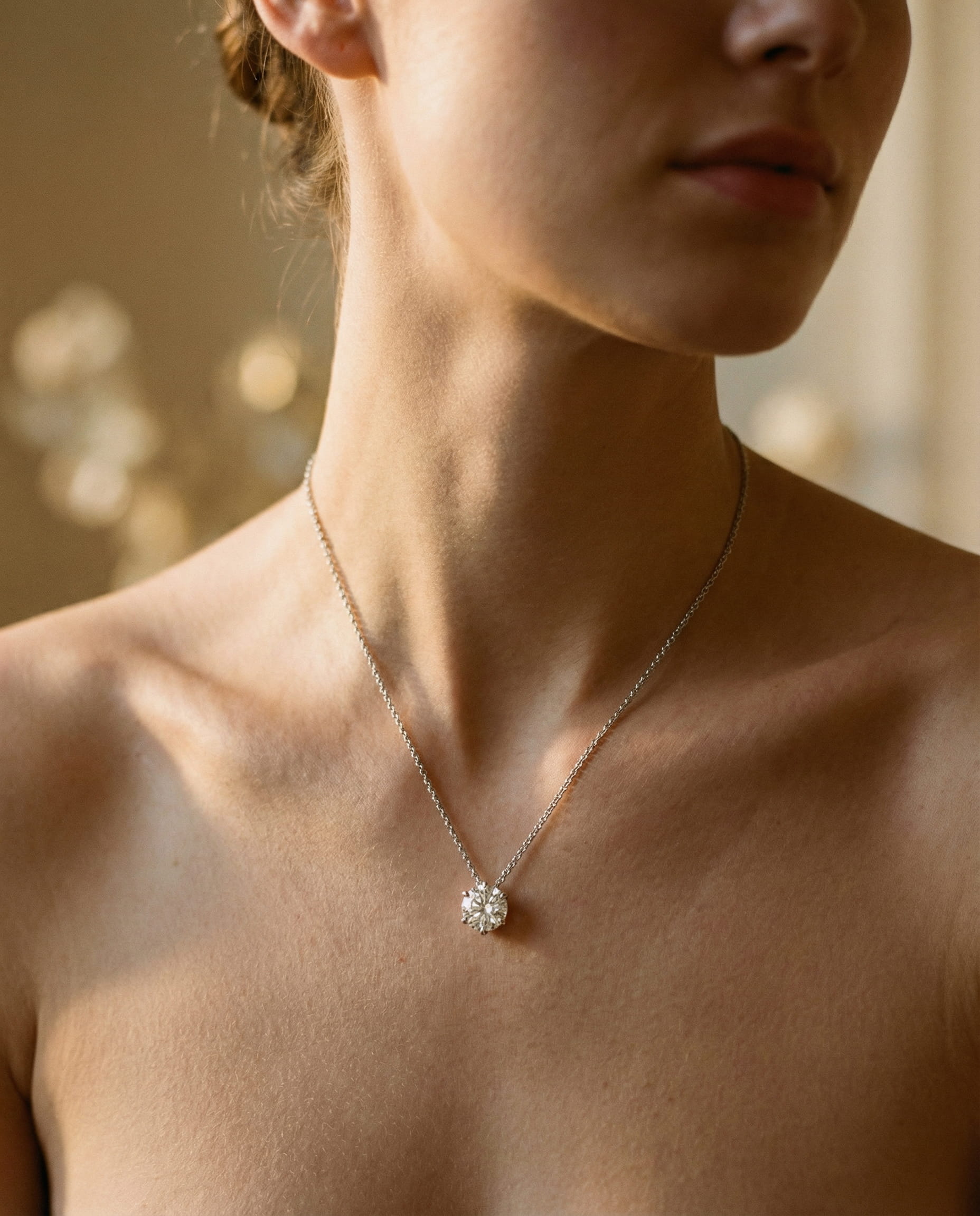 Silver and Cubic Zirconia Necklace