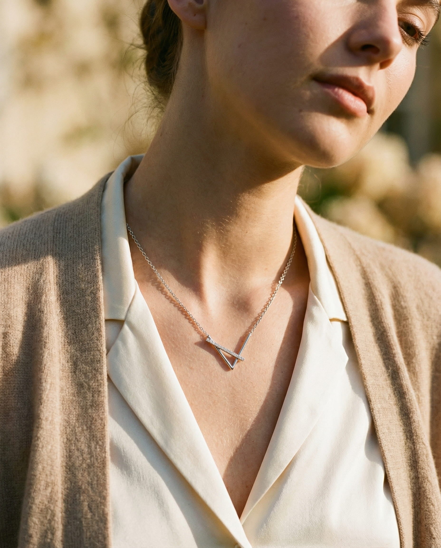 Sparkling Silver Necklace