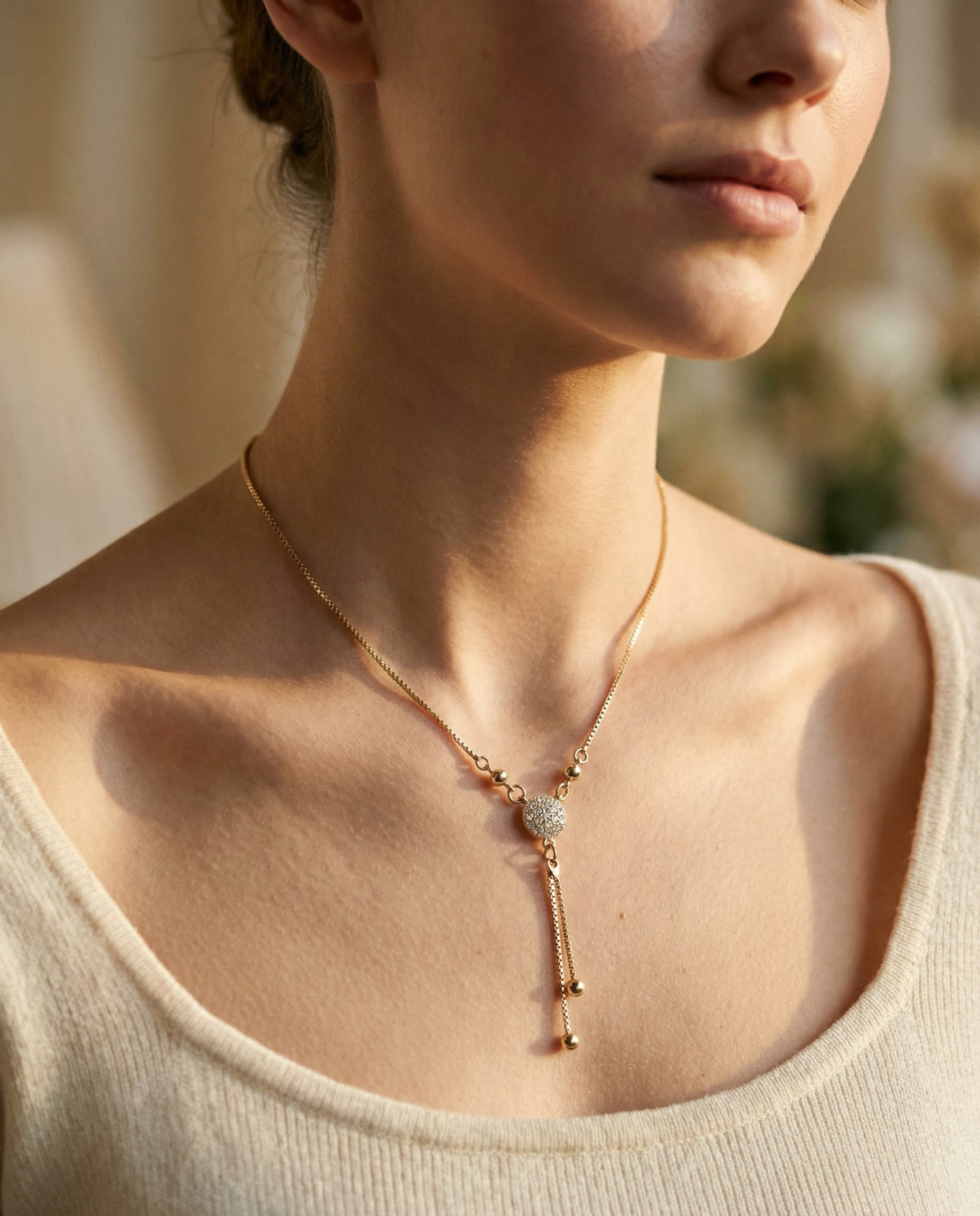 Vintage Gold Pendant Necklace