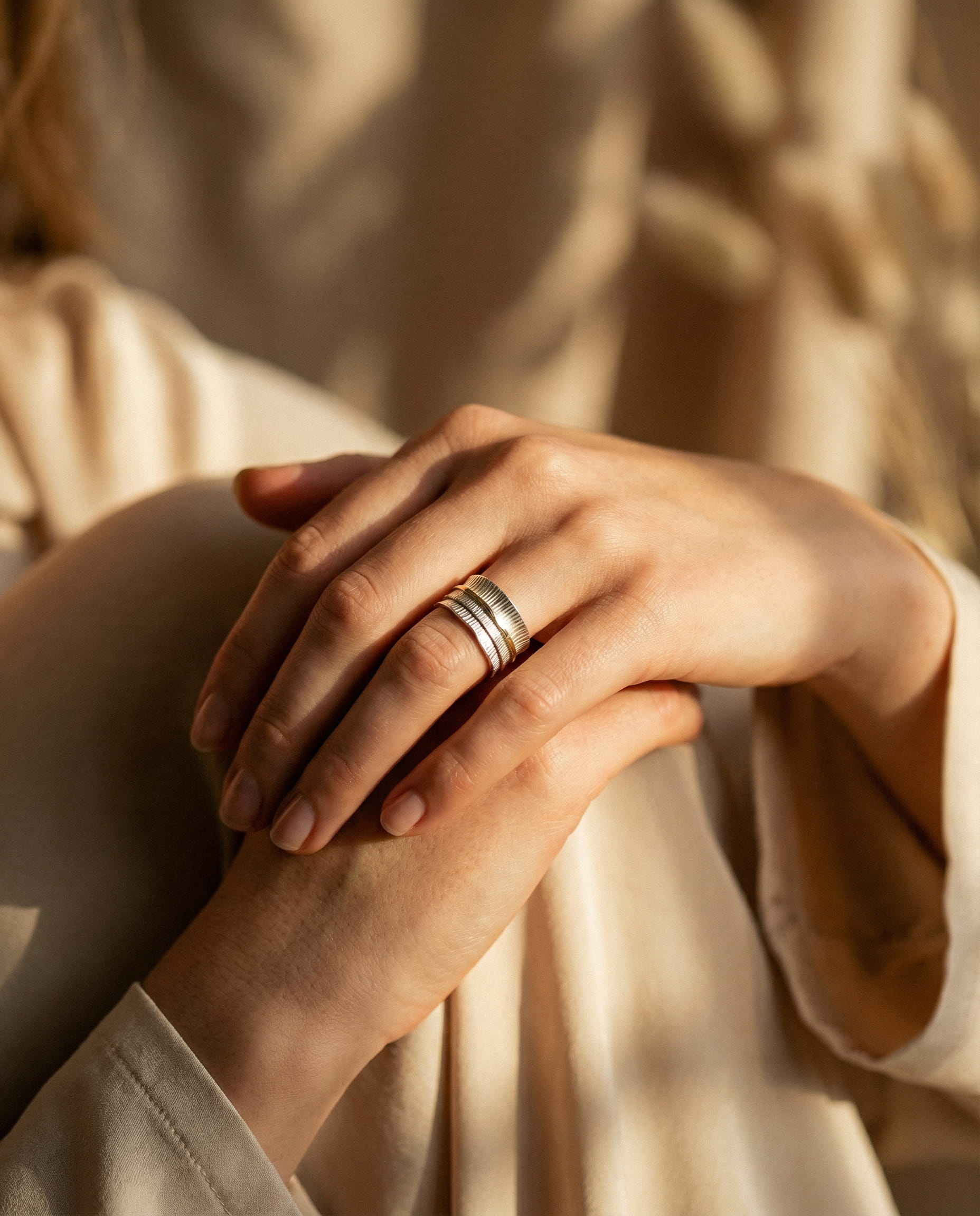 Vintage Gold Silver Delicate Ring
