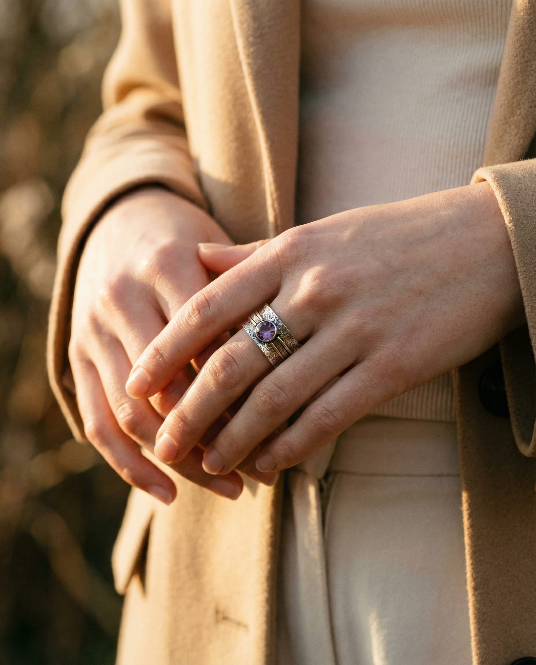 Bohemian Crystal Meditation Ring