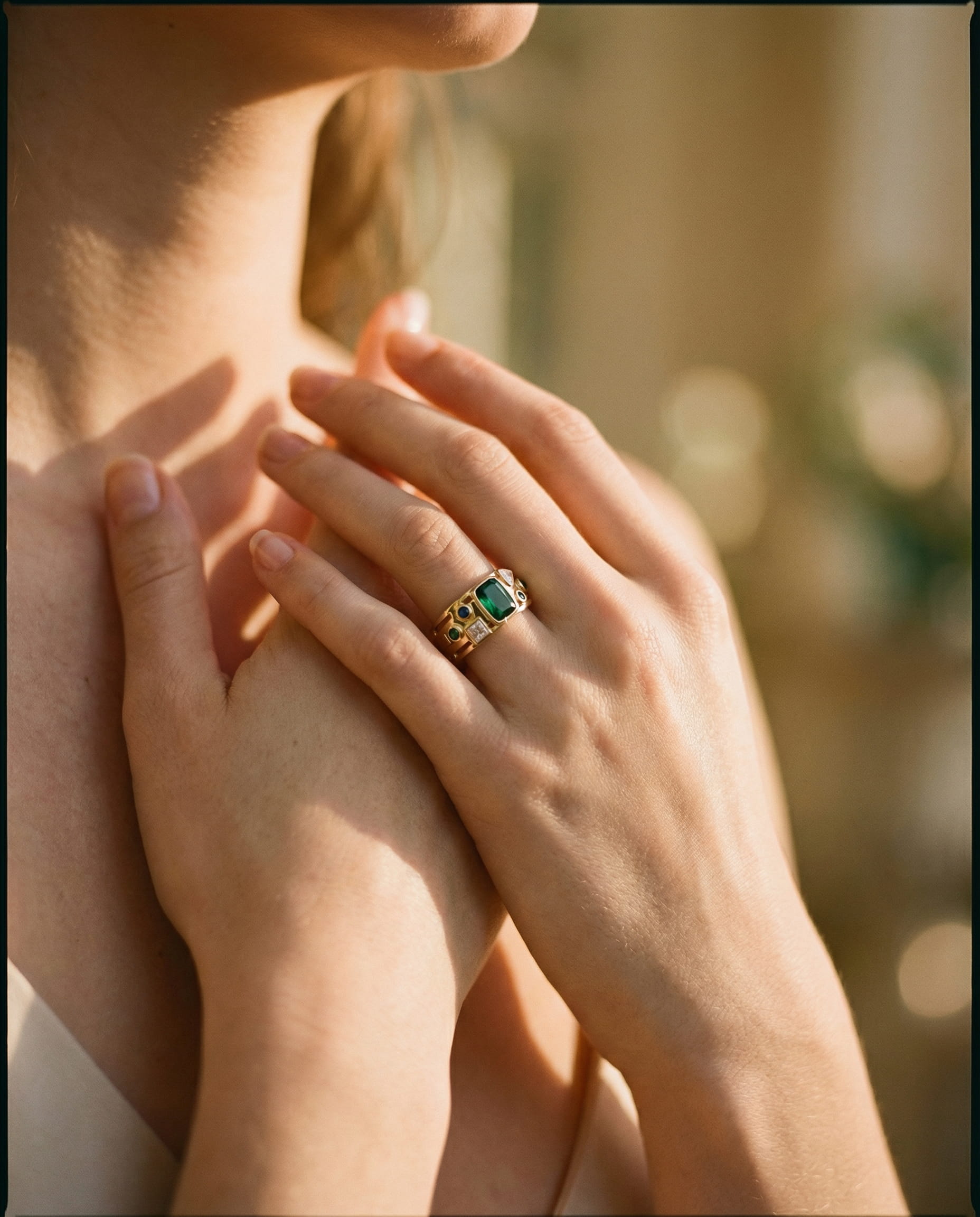 Colourful Crystal Ring