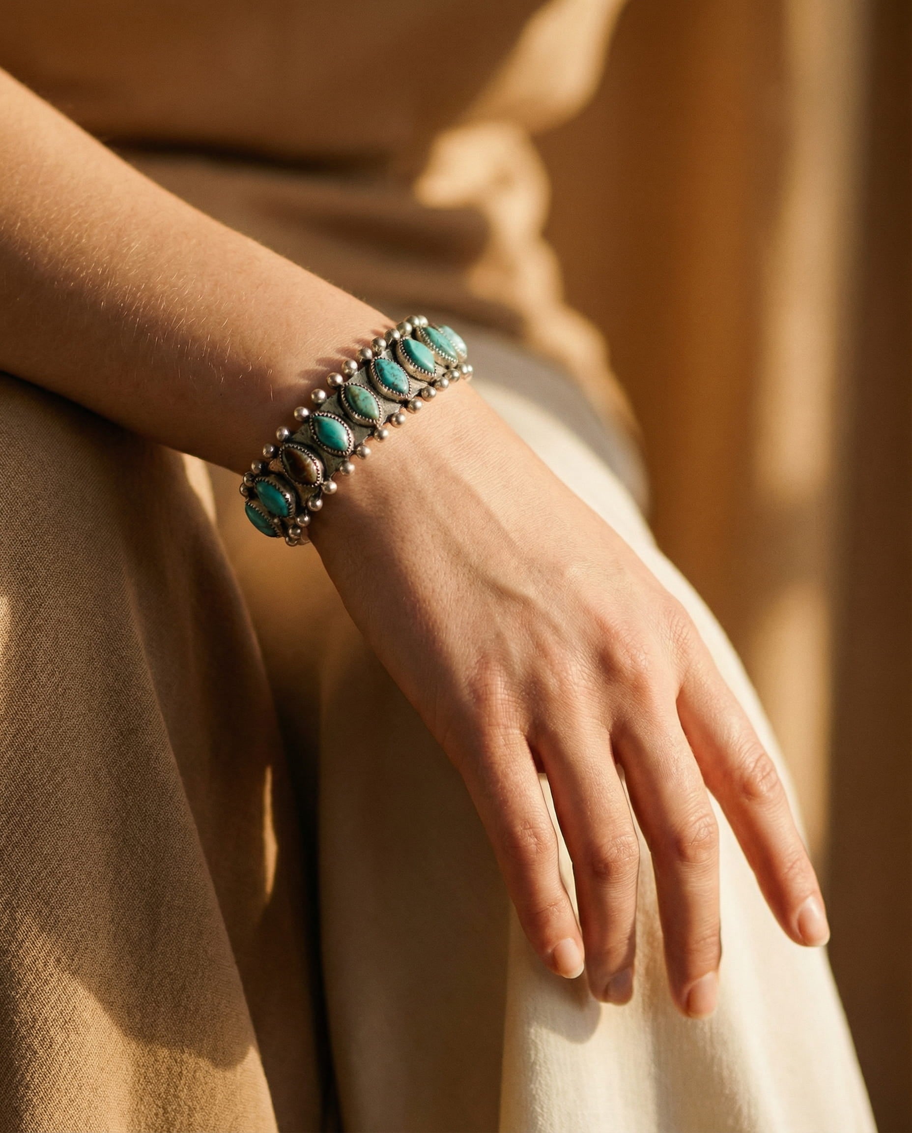 Vintage Turquoise Stone Bracelet