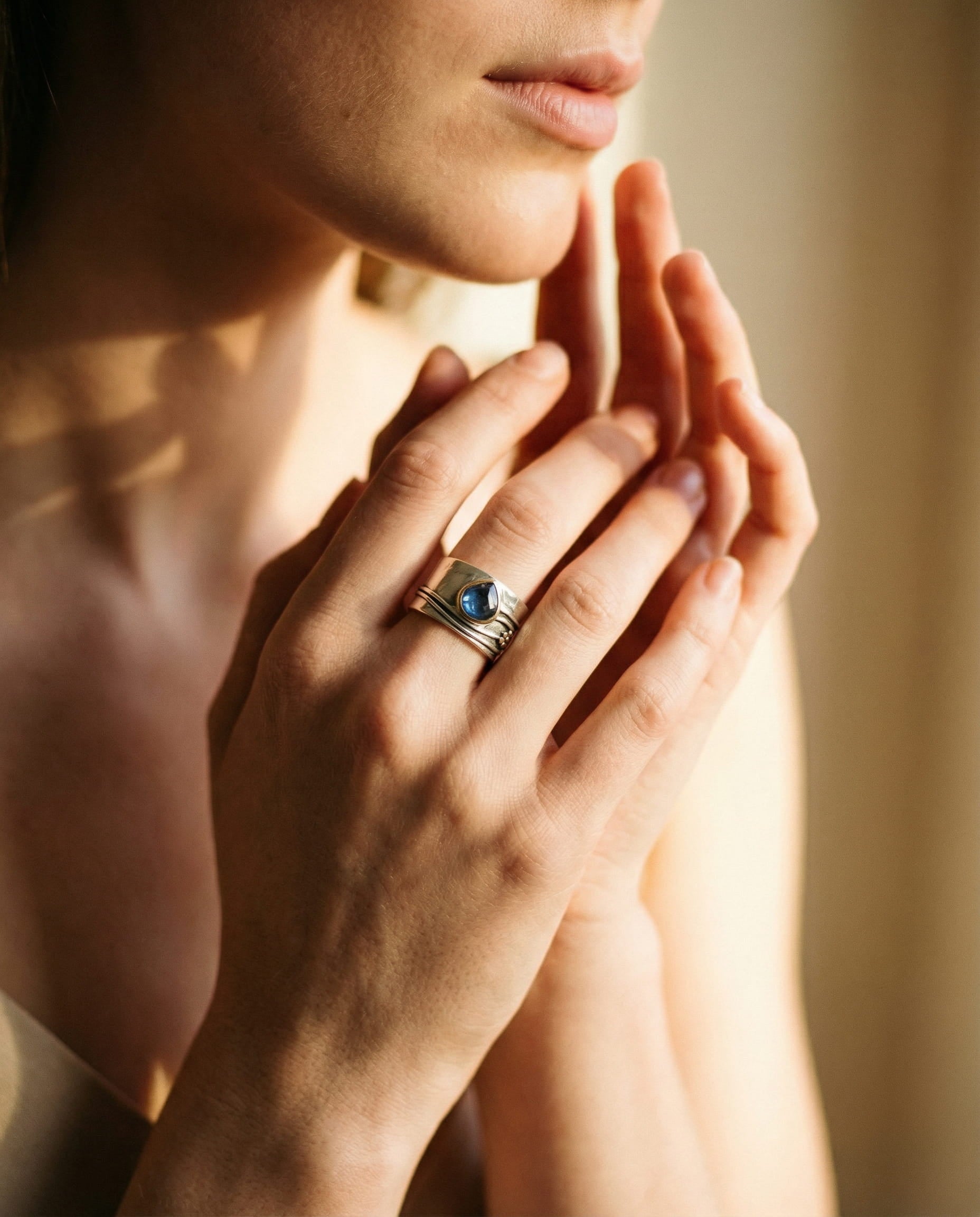 Bohemian Gemstone Meditation Ring