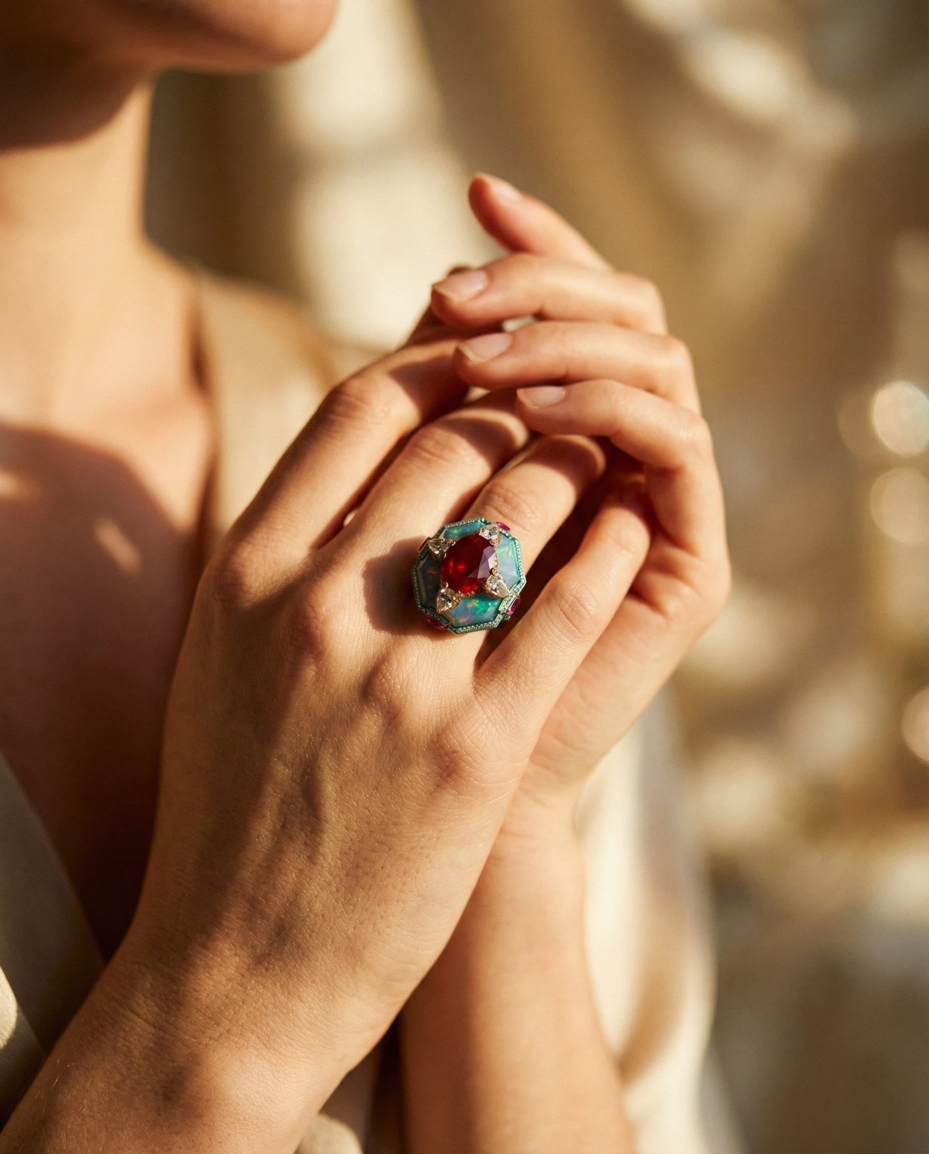 Vintage Multicoloured Ring