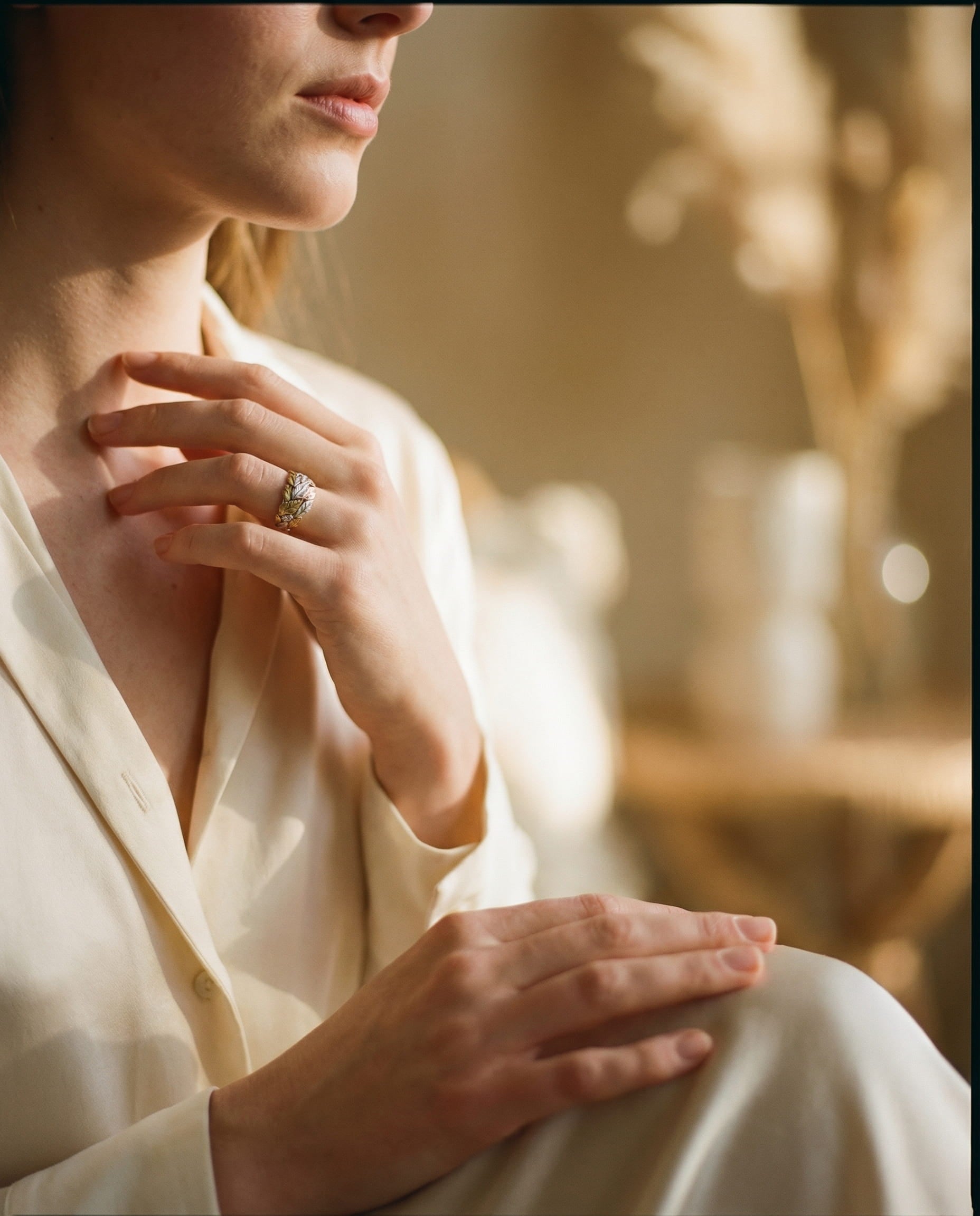 Autumn Gold, Silver and Copper Ring