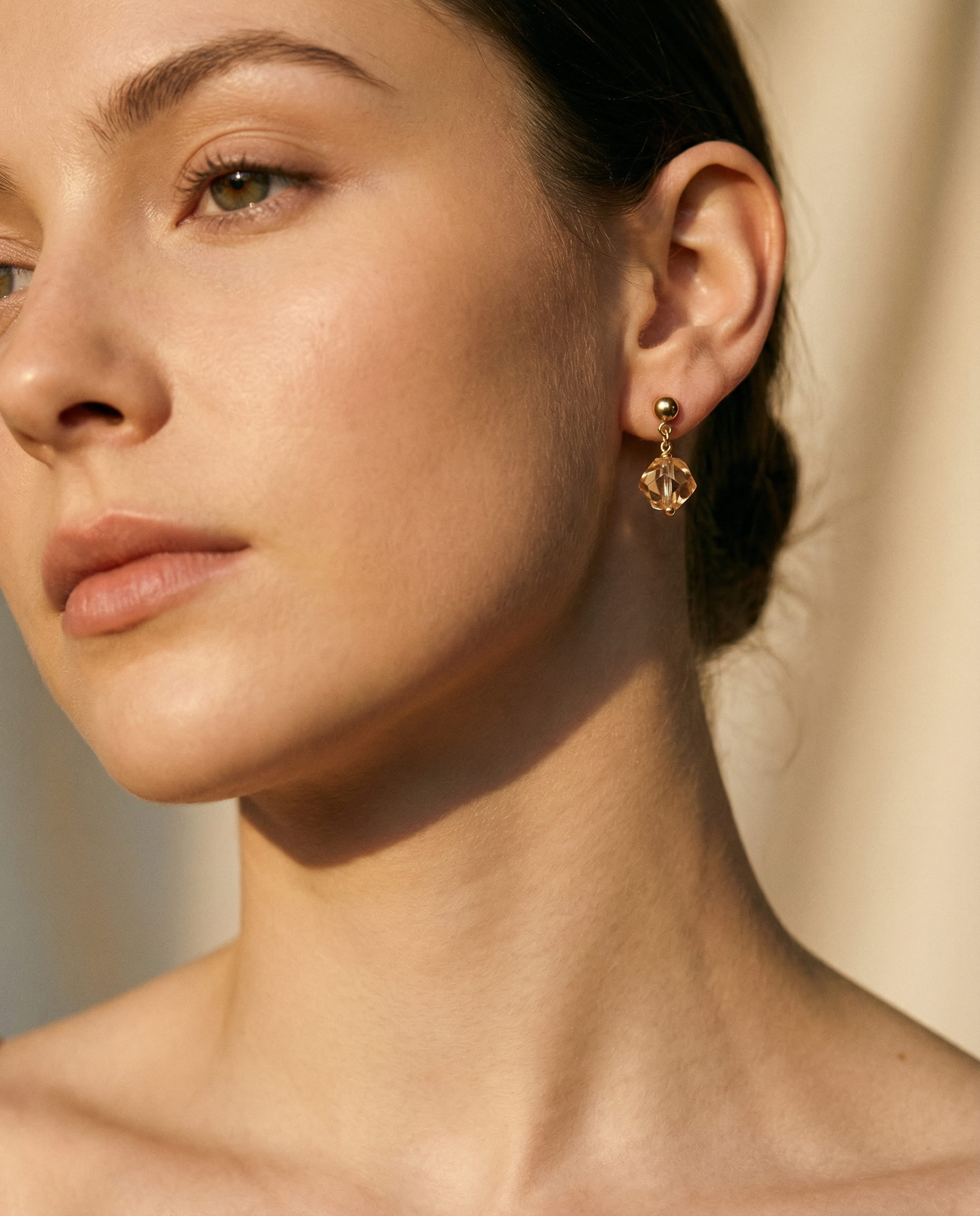 Liana Delicate Gold Drop Earrings