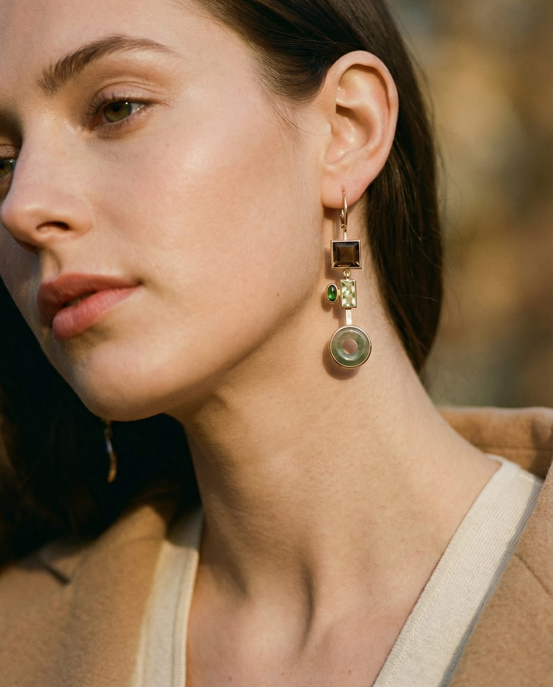 Vintage Crystal Forest Earrings