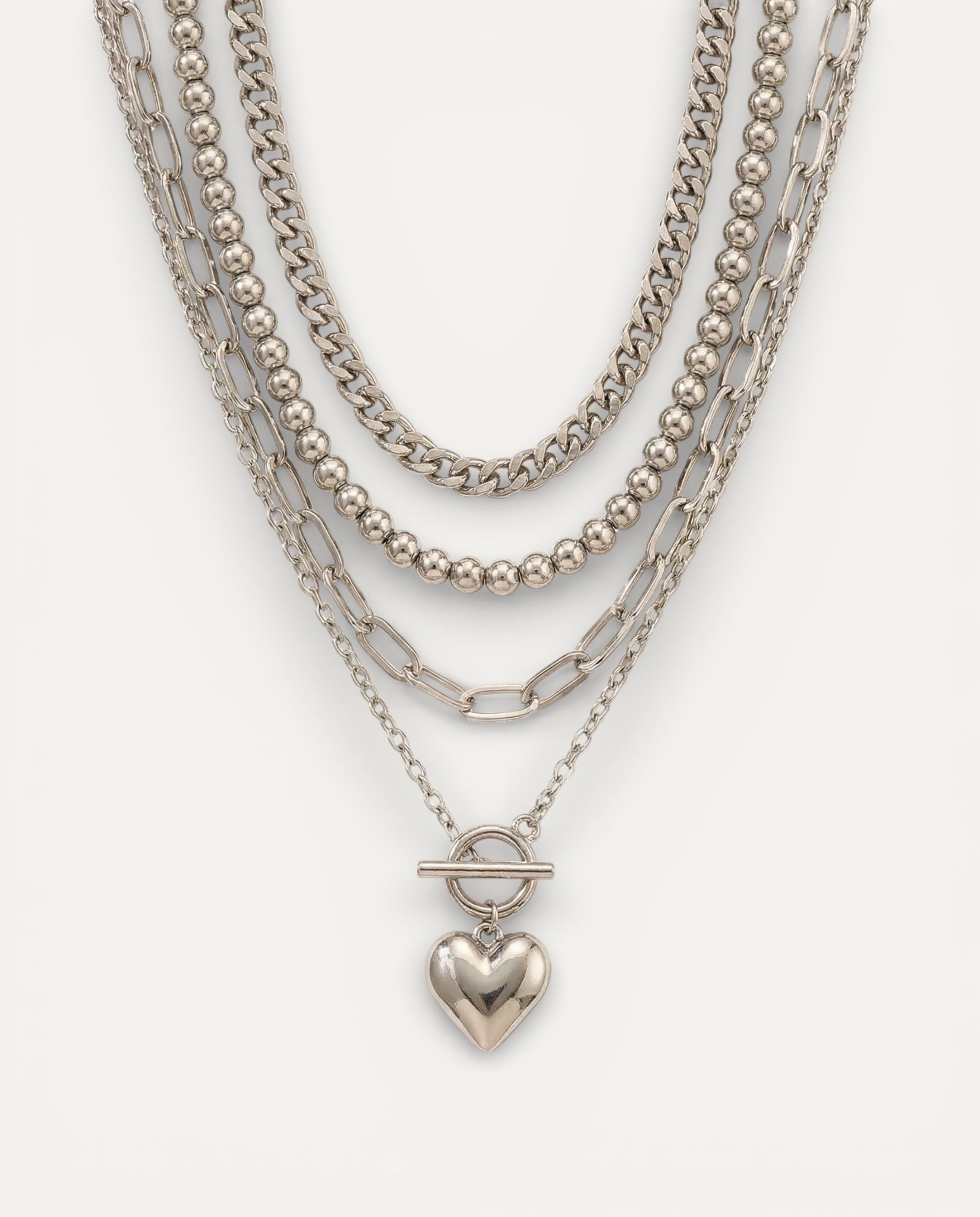 Layered Heart Necklace