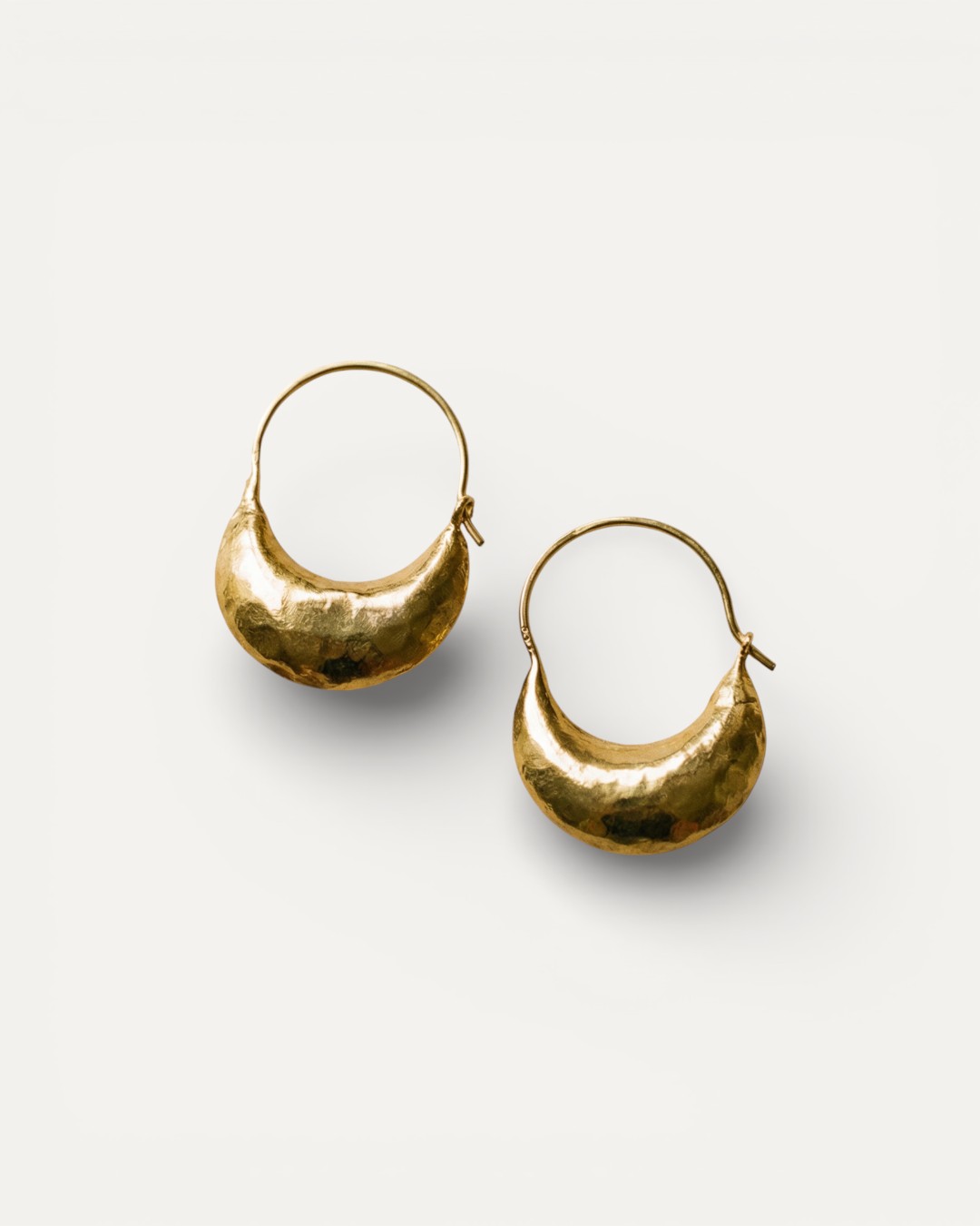 Vintage Gold Basket Earrings