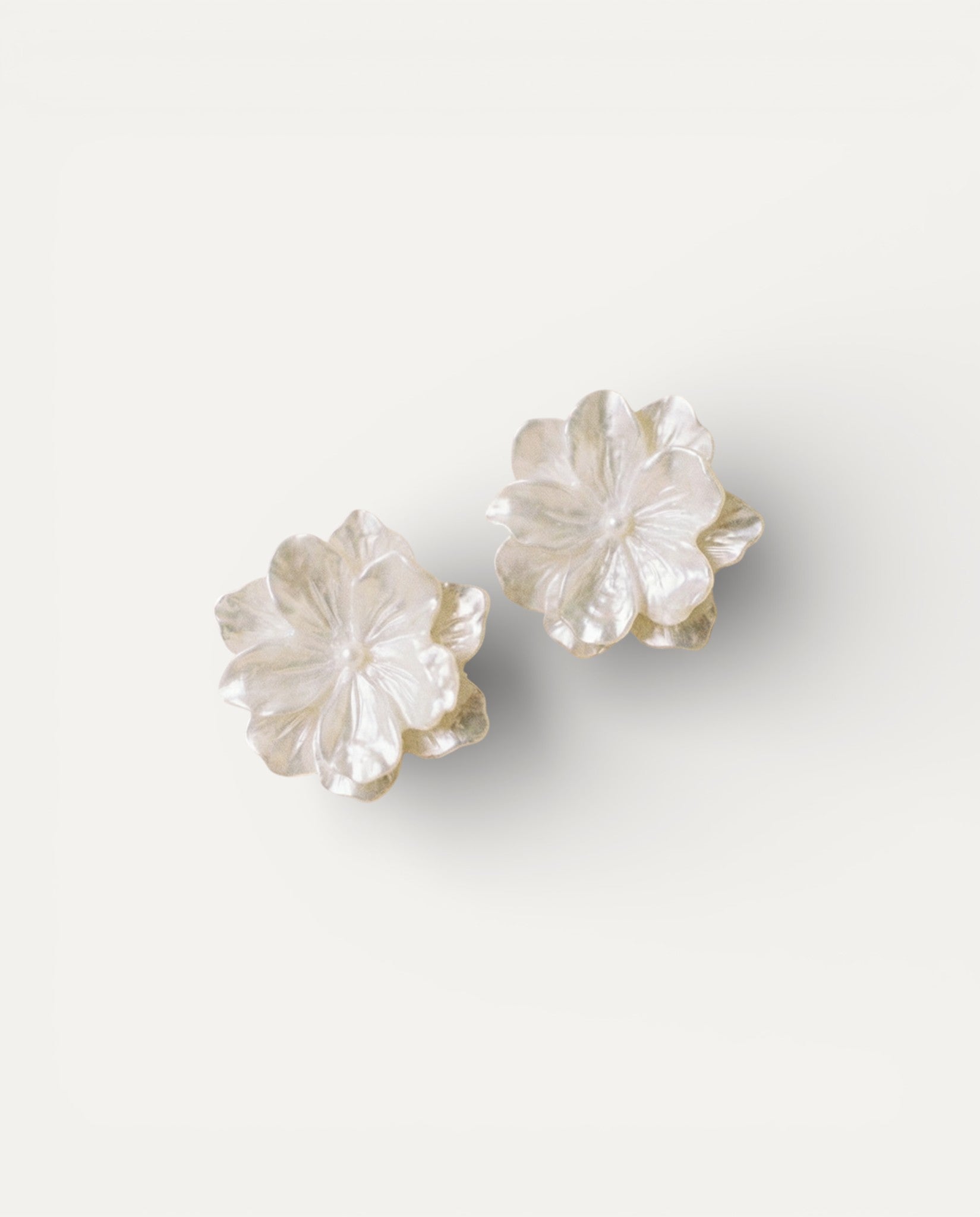 White Petal Earrings