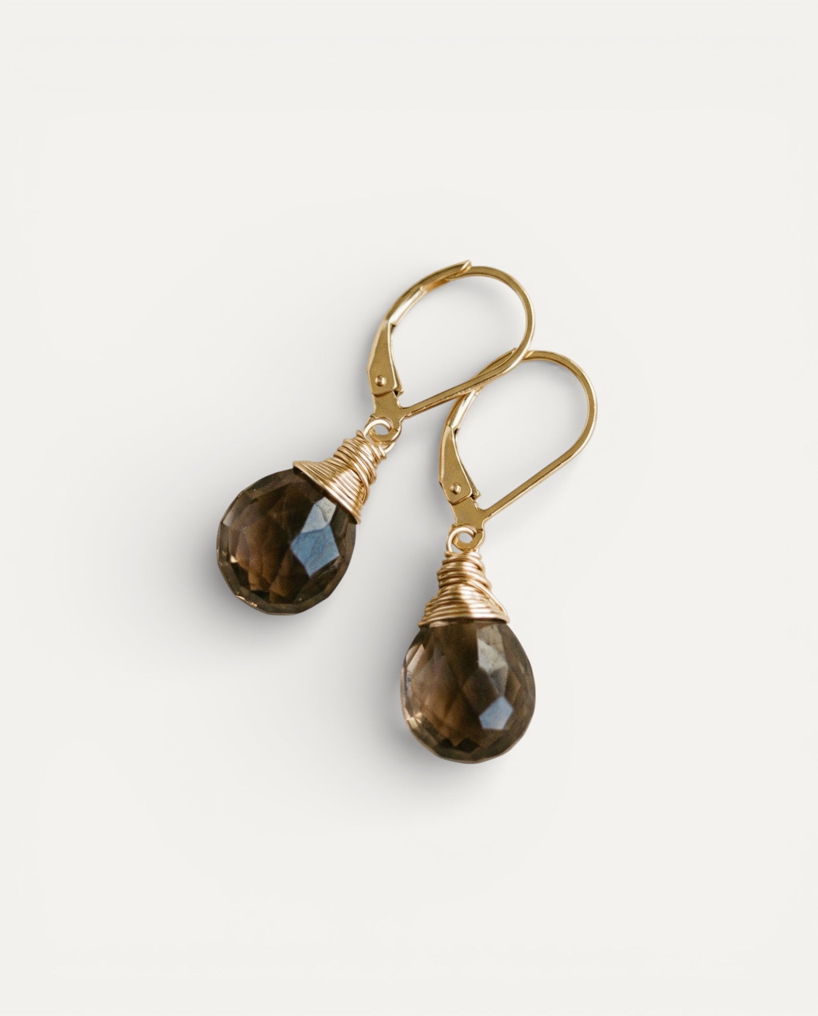 Gold Desert Crystal Earrings