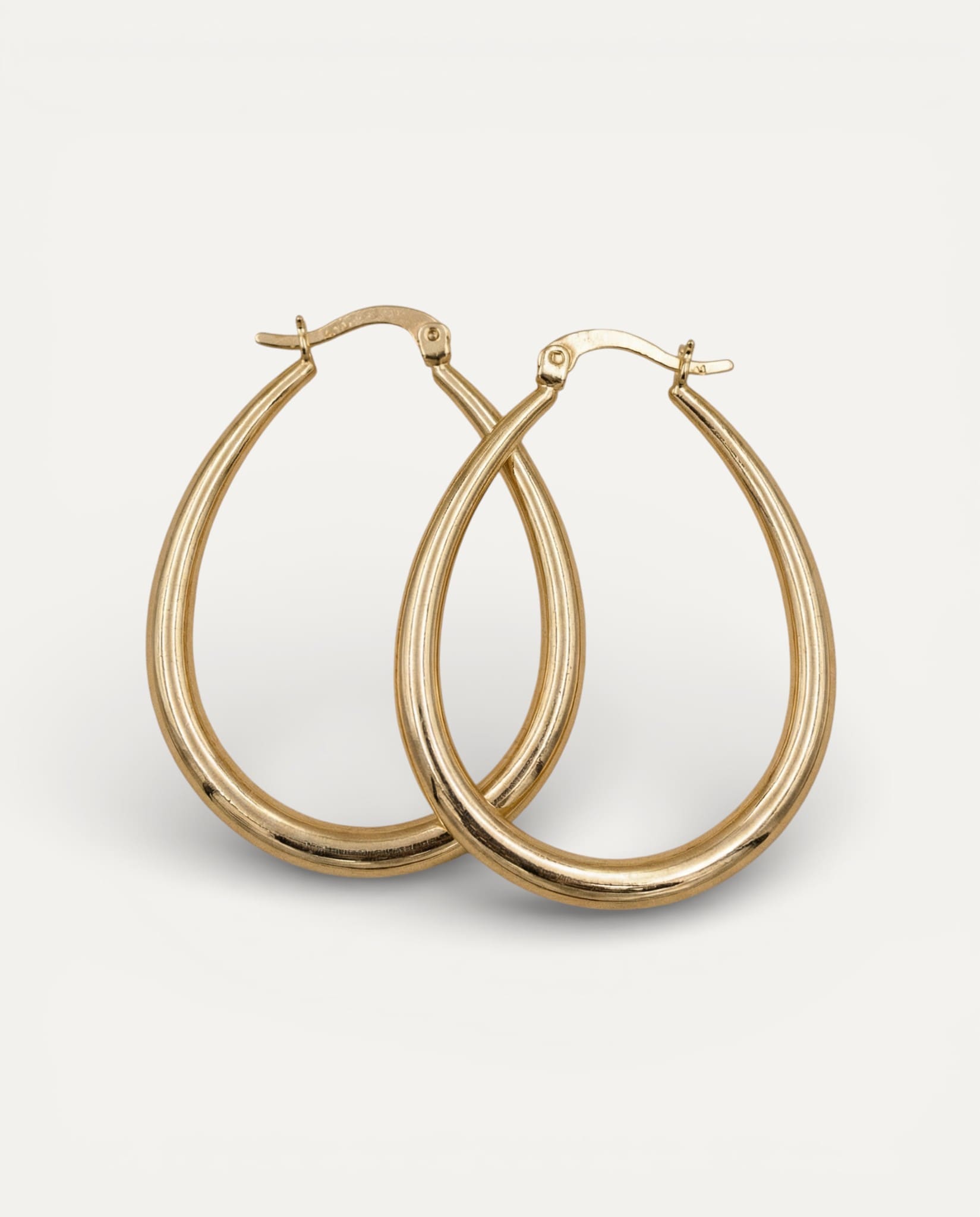 Vintage Gold Hoop Earrings