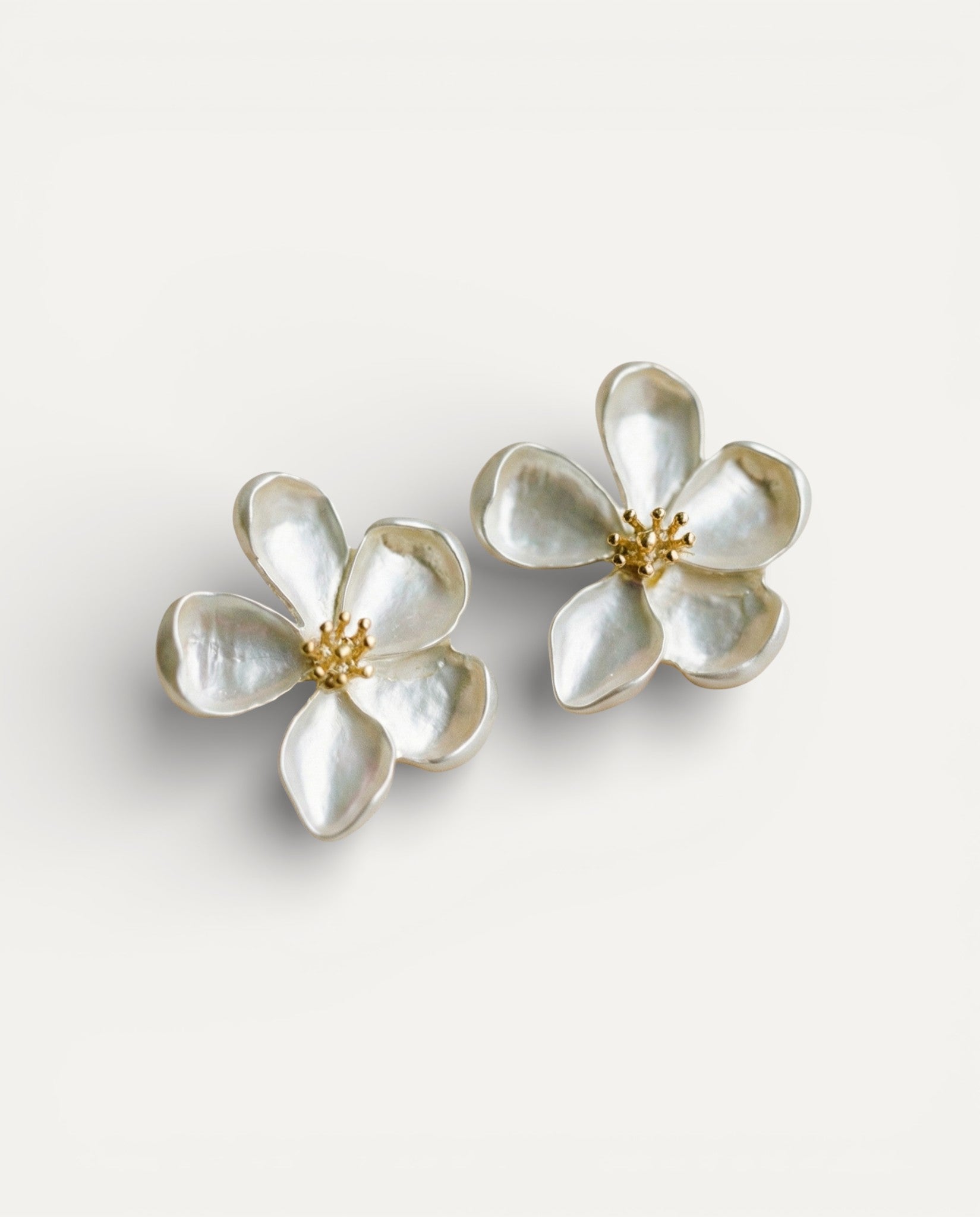 Gold Flower Earrings