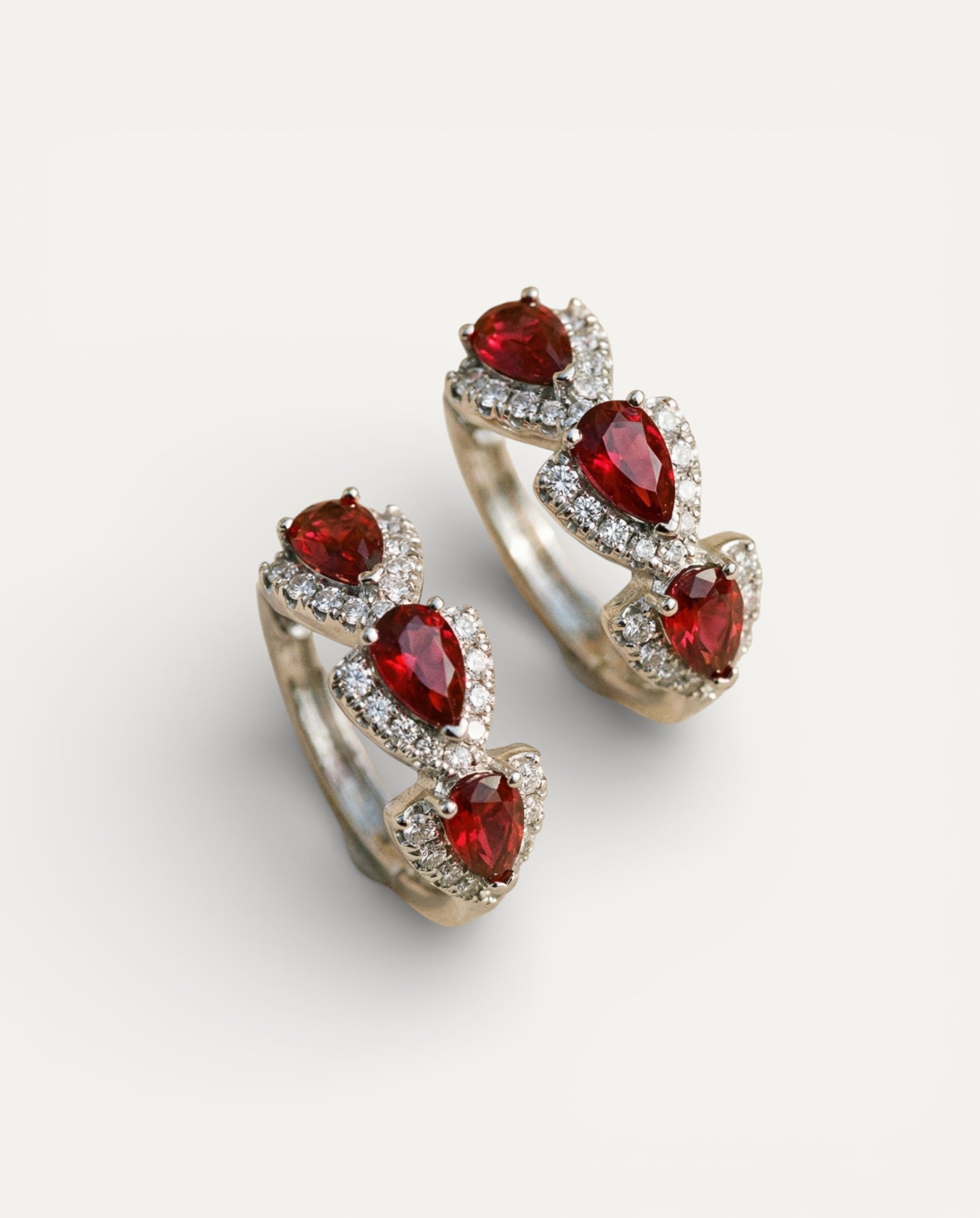 Sparkling Crystal Hoop Earrings