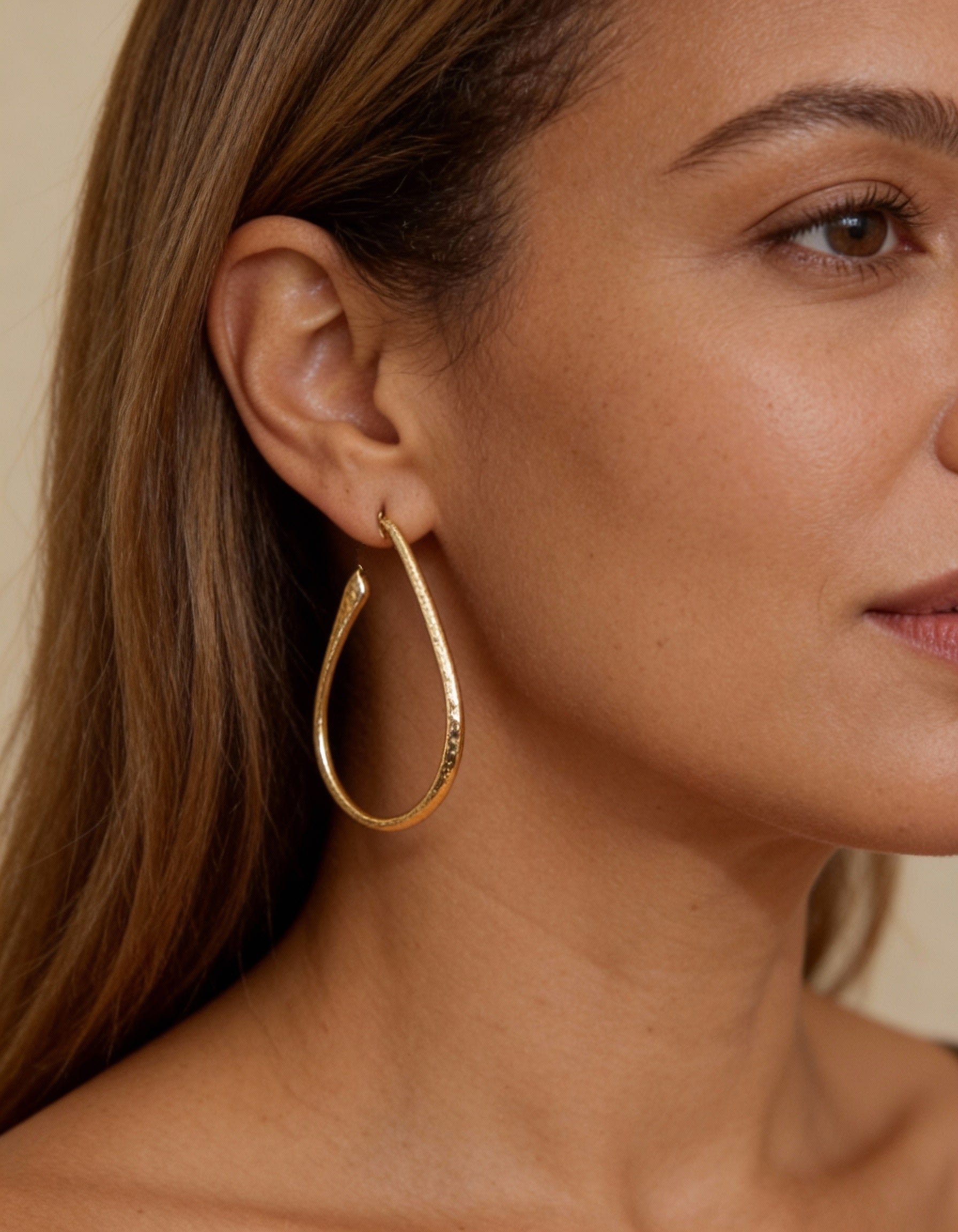Vintage Gold Hoop Earrings