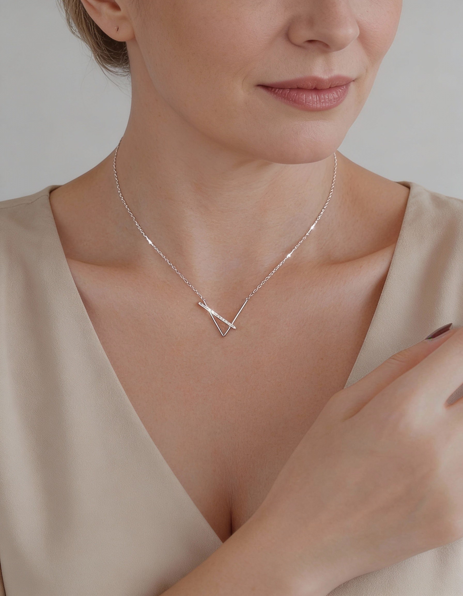 Sparkling Silver Necklace