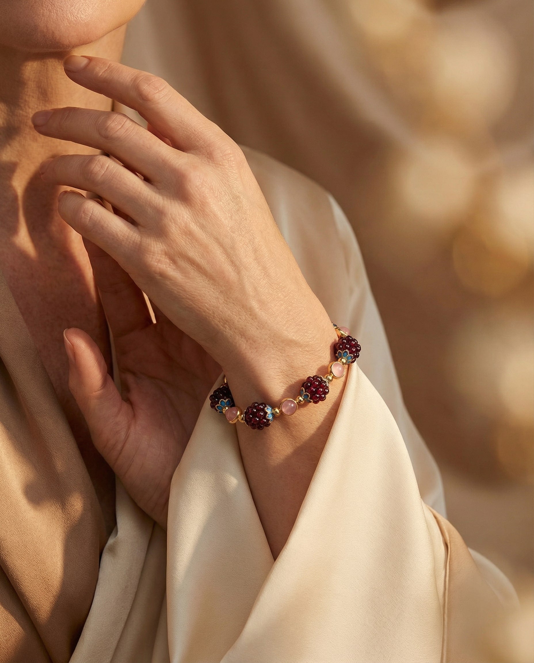 Garnet Stone Bracelet