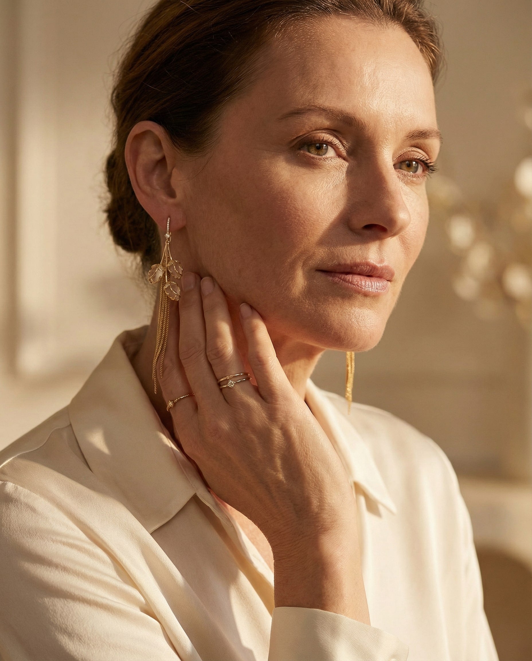 Crystal Flower Earrings