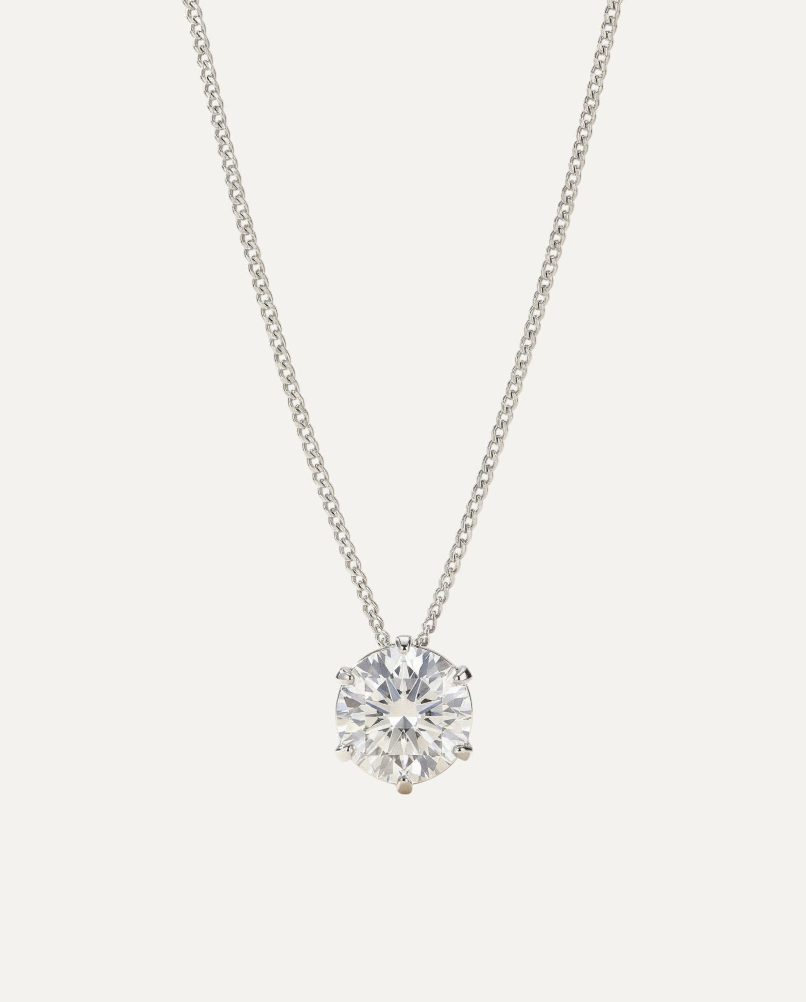 Silver and Cubic Zirconia Necklace