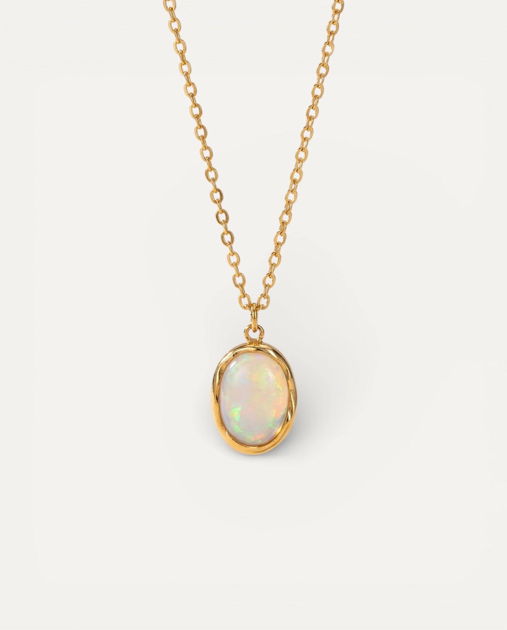 Brilliant Vintage Opal Stone Necklace
