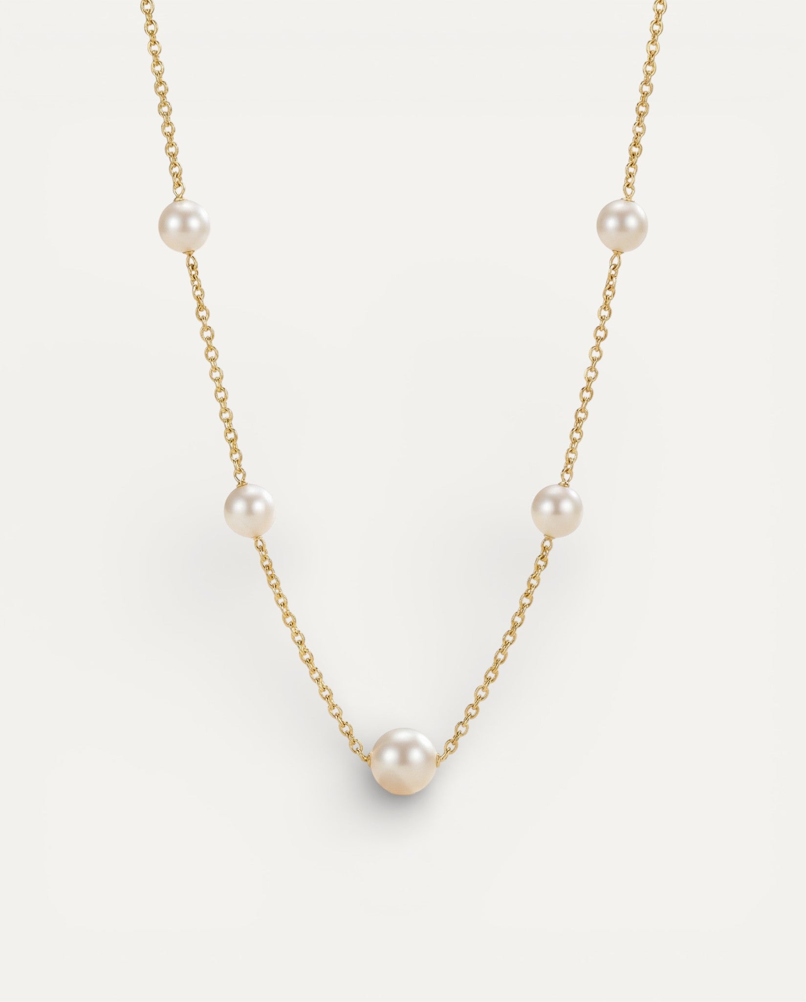 Gold Freshwater Pearl Necklace