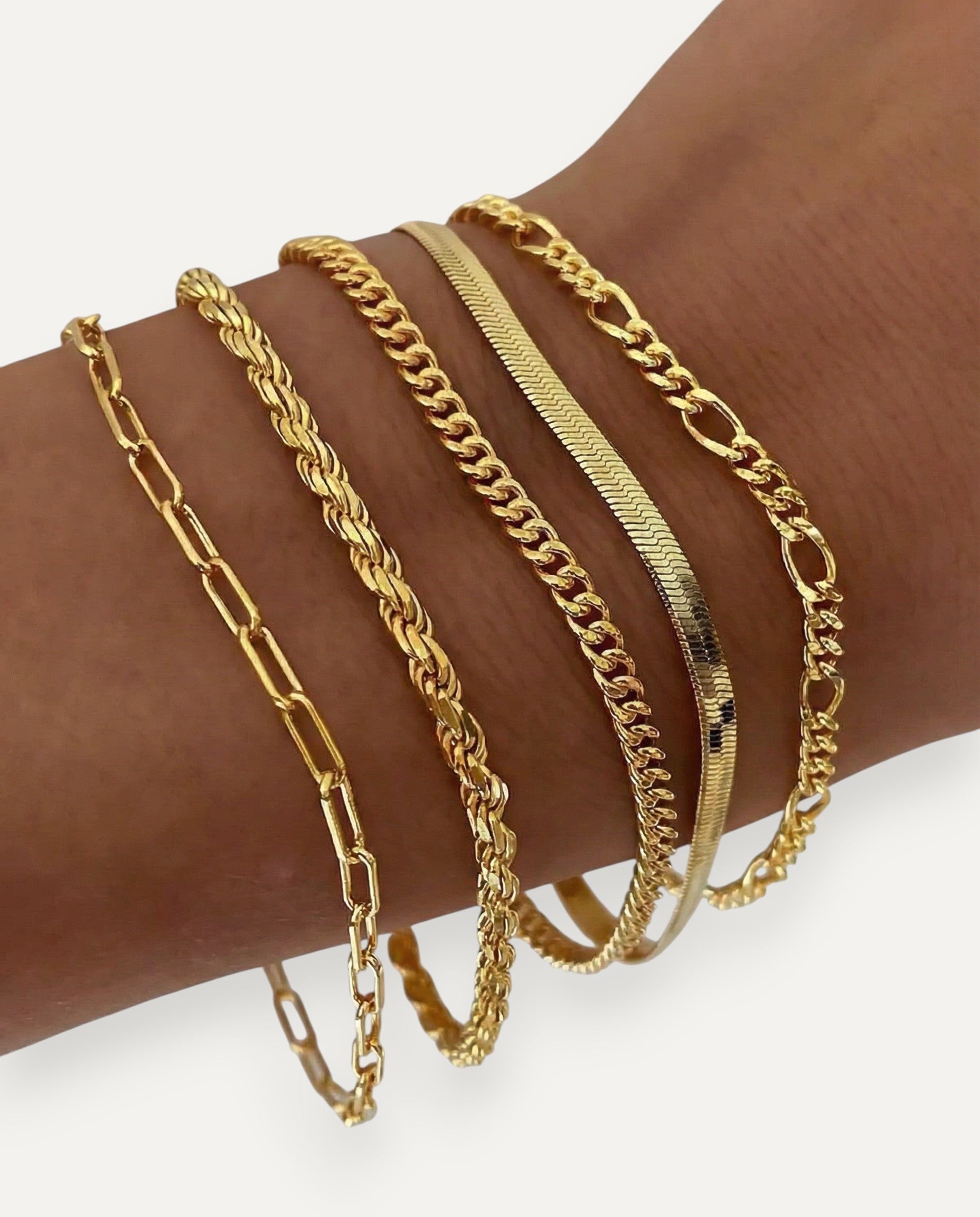 Gold Bracelet Set
