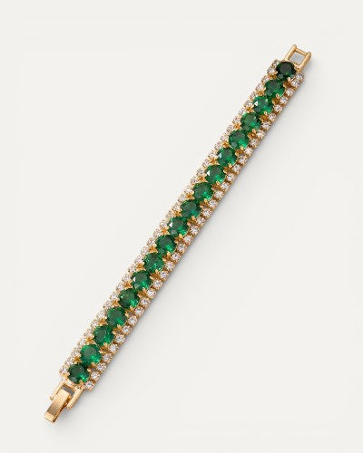 Gold and Green Bracelet