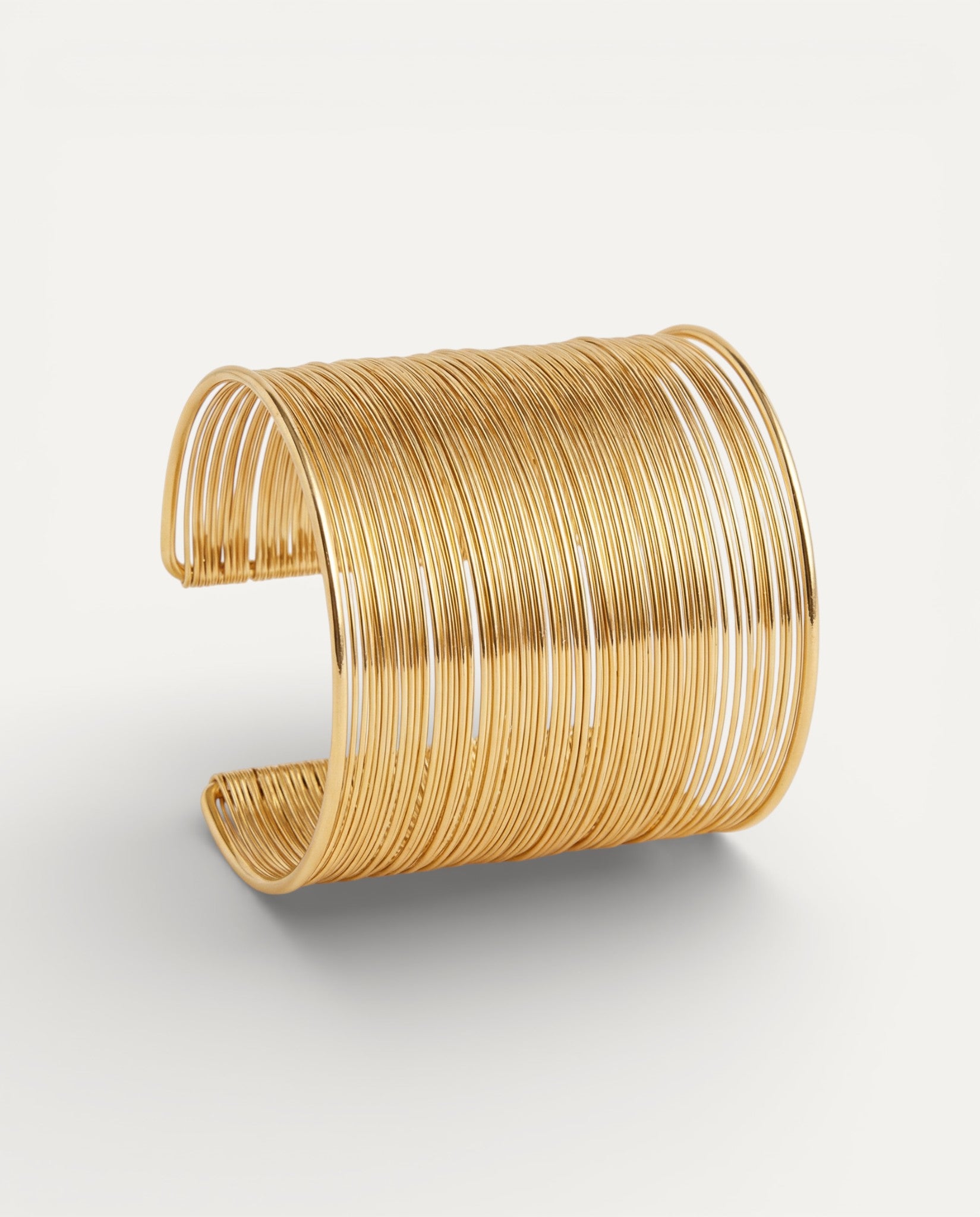 Open Spiral Gold Bracelet