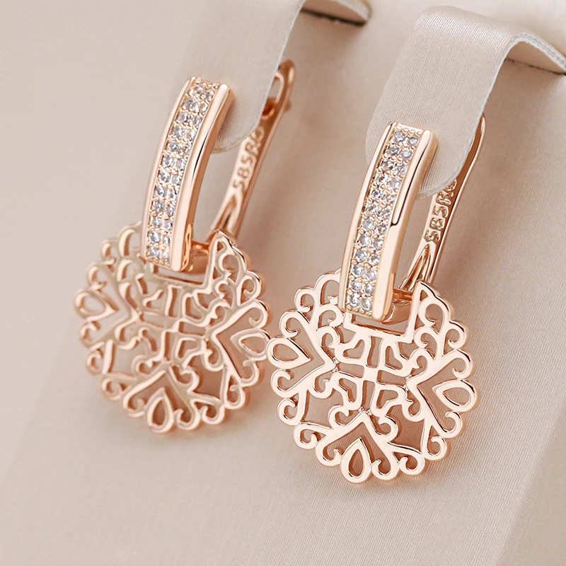 Elegant Gold Mandala Earrings