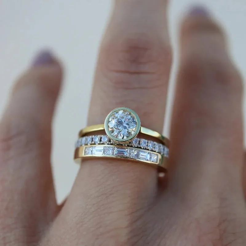 Vintage Sparkling Ring Set