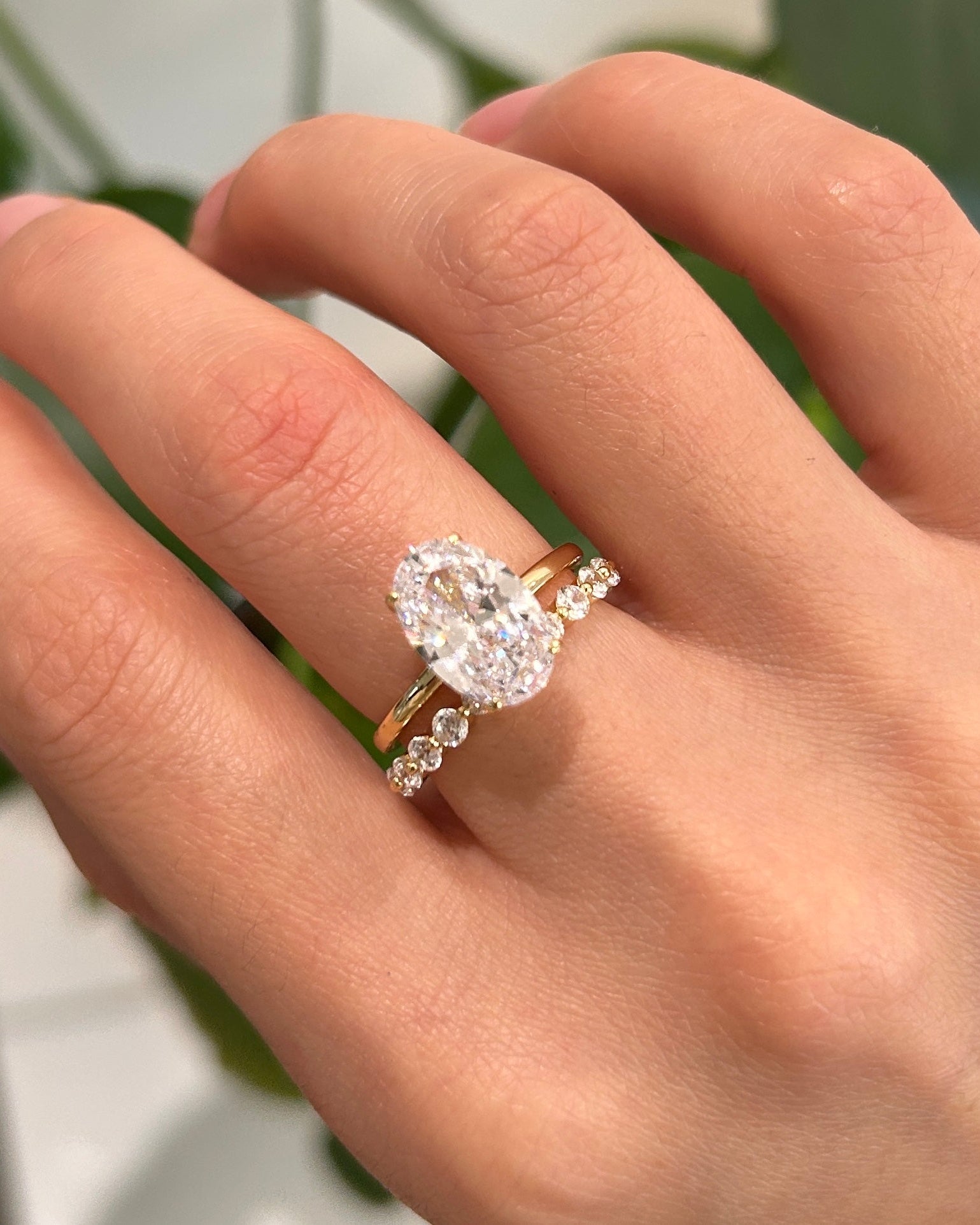 Conjunto de Noiva em Prata Sterling com Corte Oval - 2 Peças