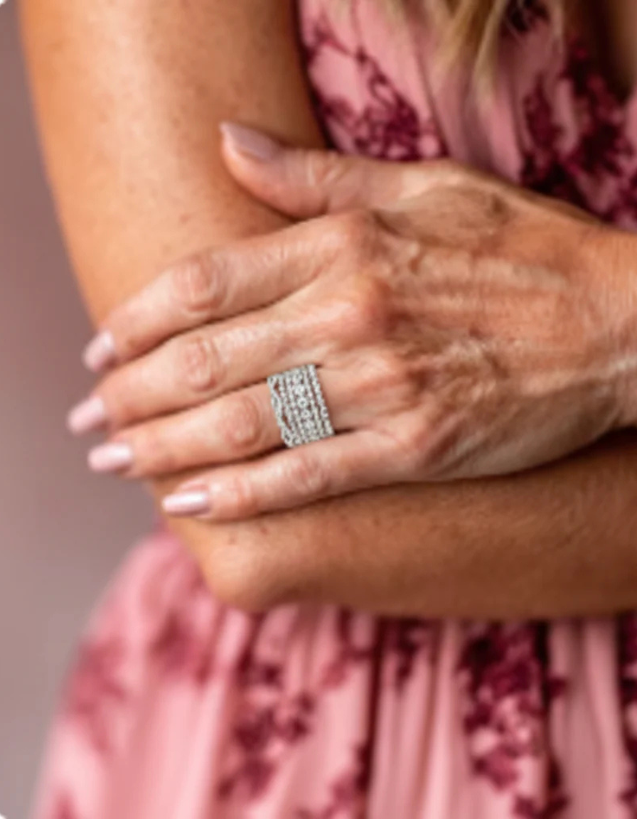 Vintage Layered Cubic Zirconia Ring