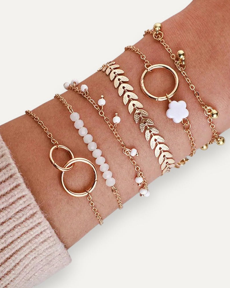 Boho Gold Bracelet Set