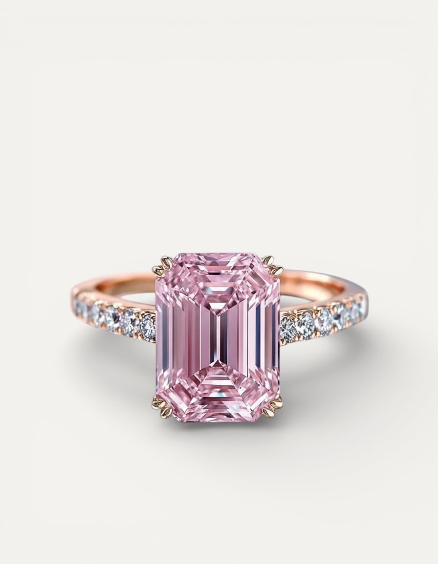 Dreamy Pink Crystal Ring